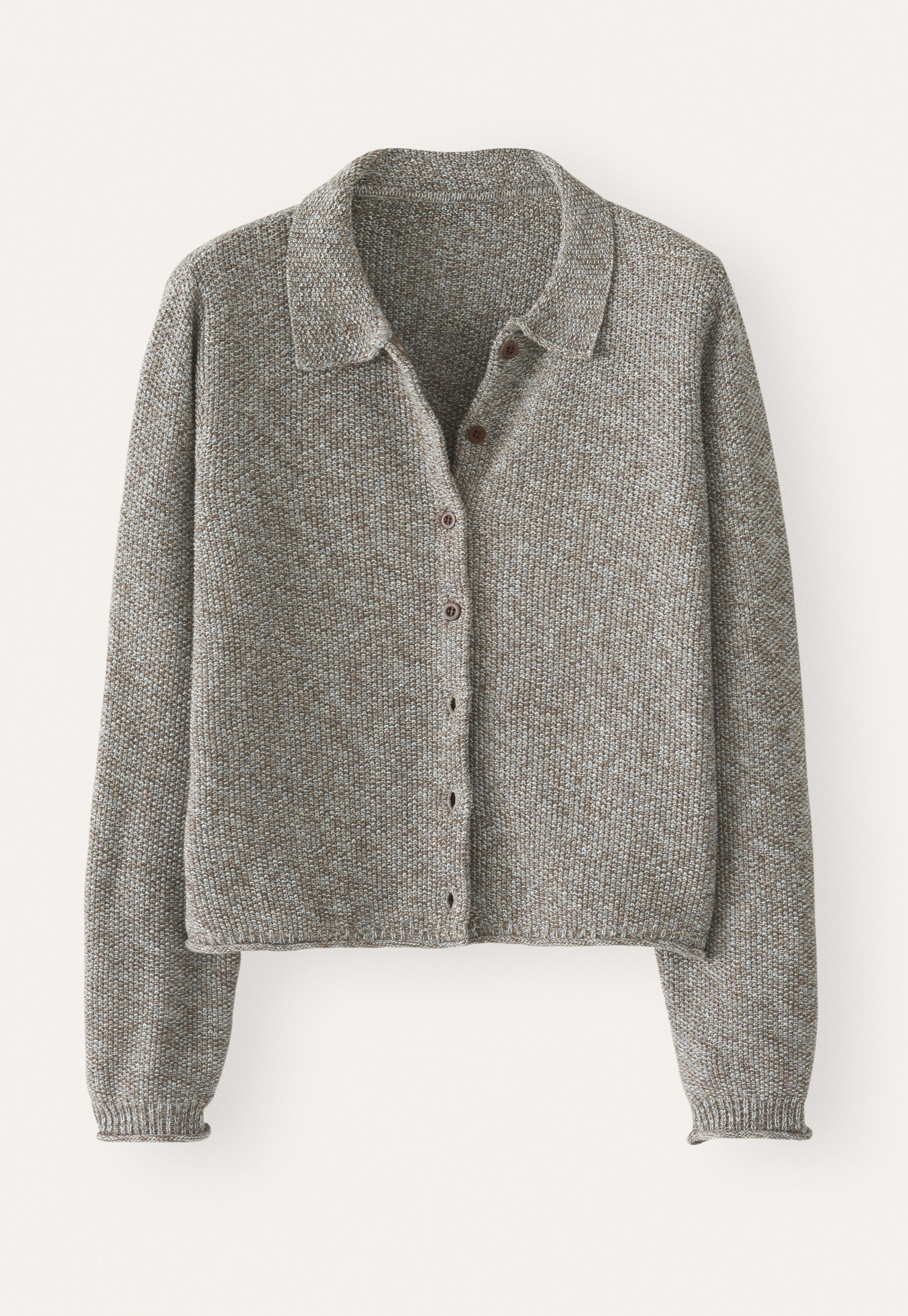 Cardigan im Perlmuster