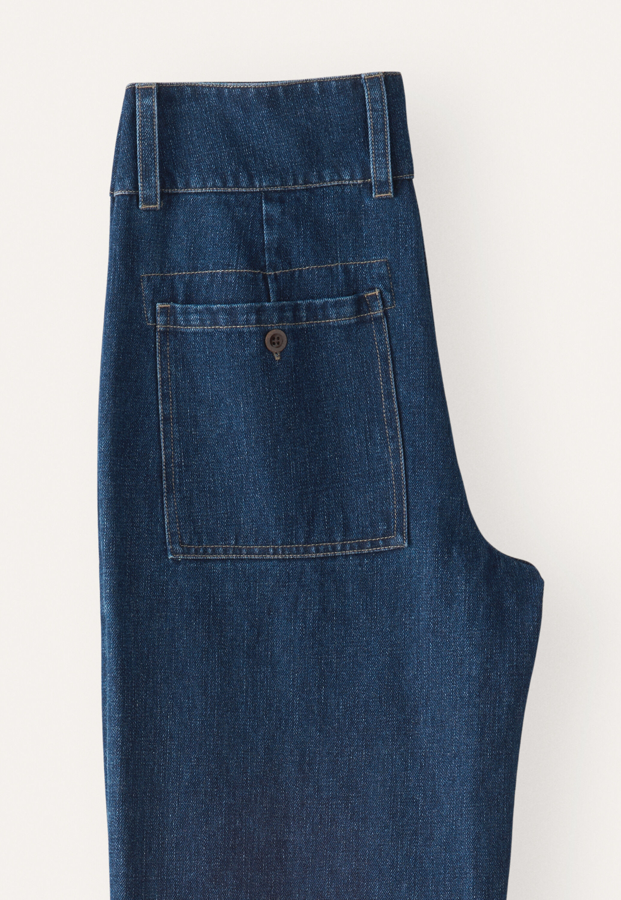 Indigo-Hose, Dunkles Denimblau, large