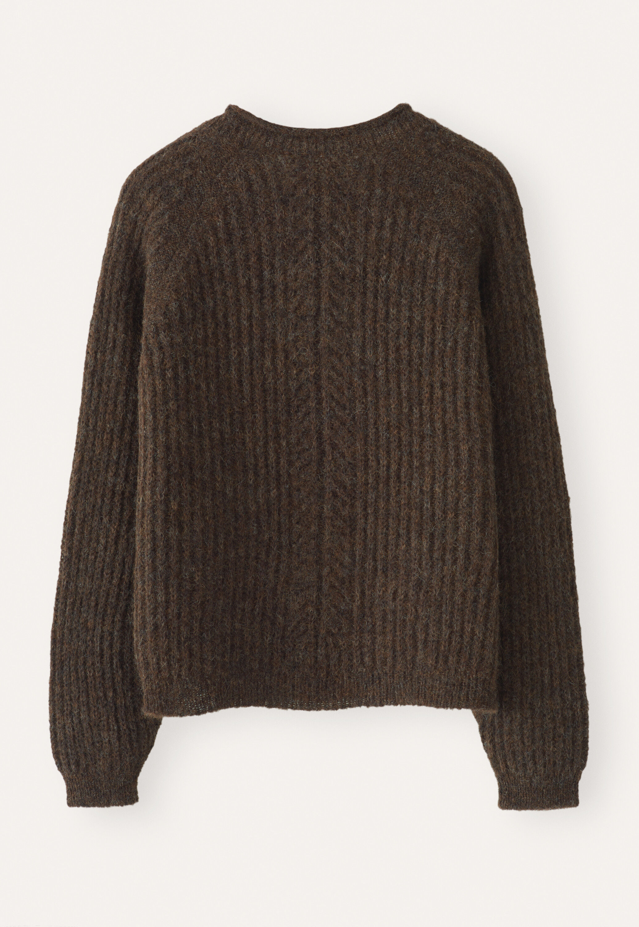 Ripppullover mit Rundhalsausschnitt