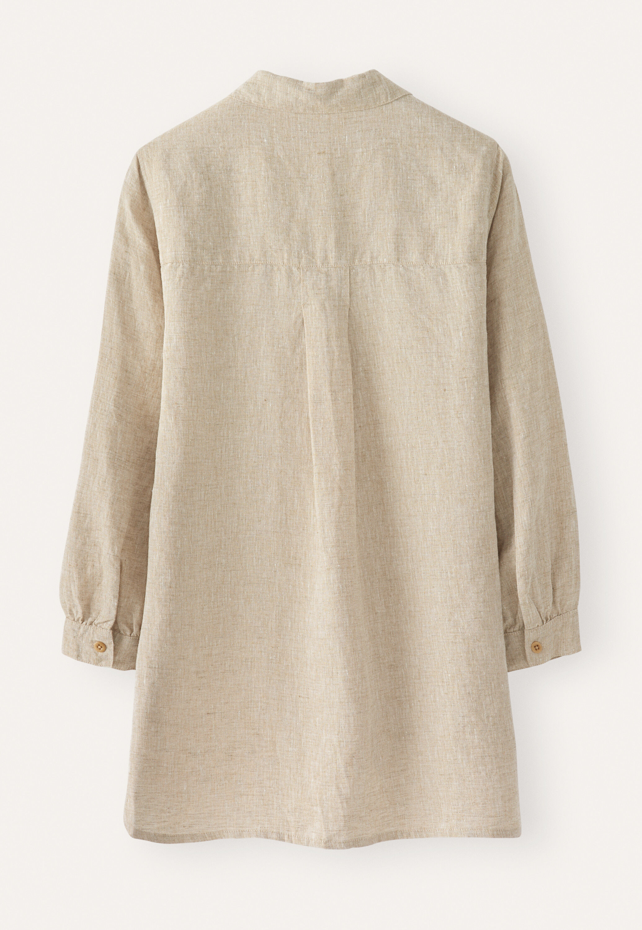Bluse mit tiefen Seitenschlitzen