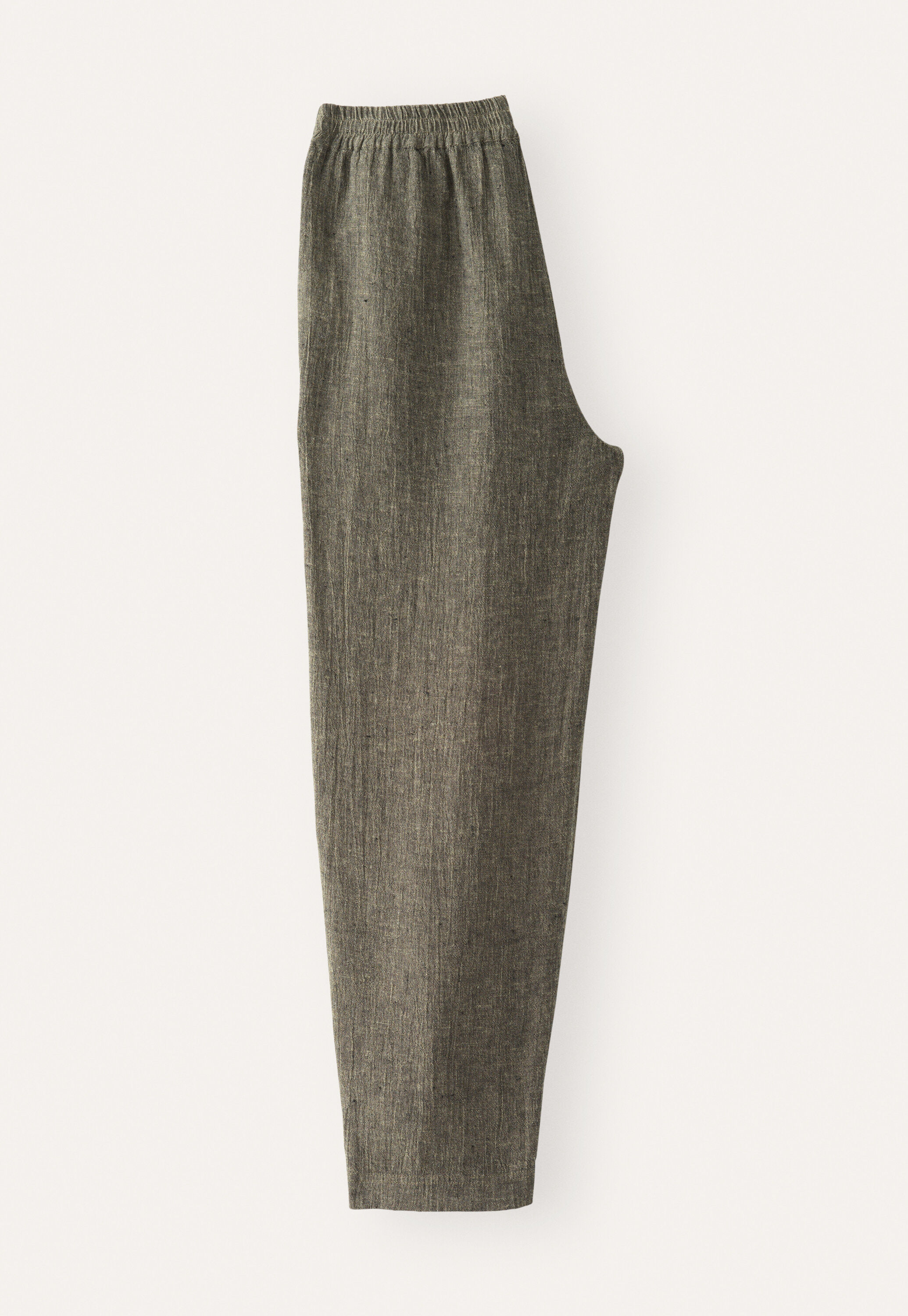 Schmal zulaufende Crinkle-Hose