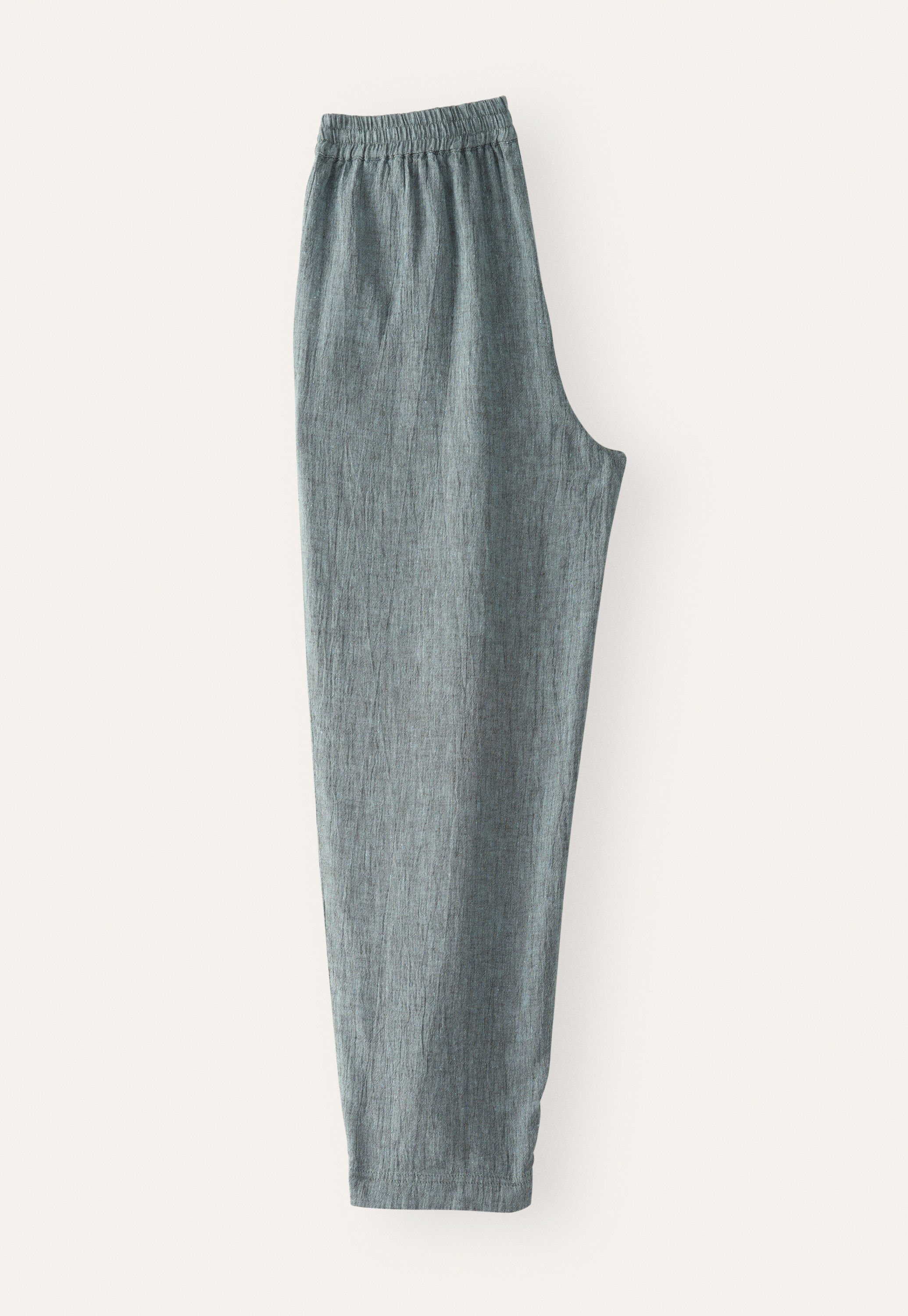 Schmal zulaufende Crinkle-Hose