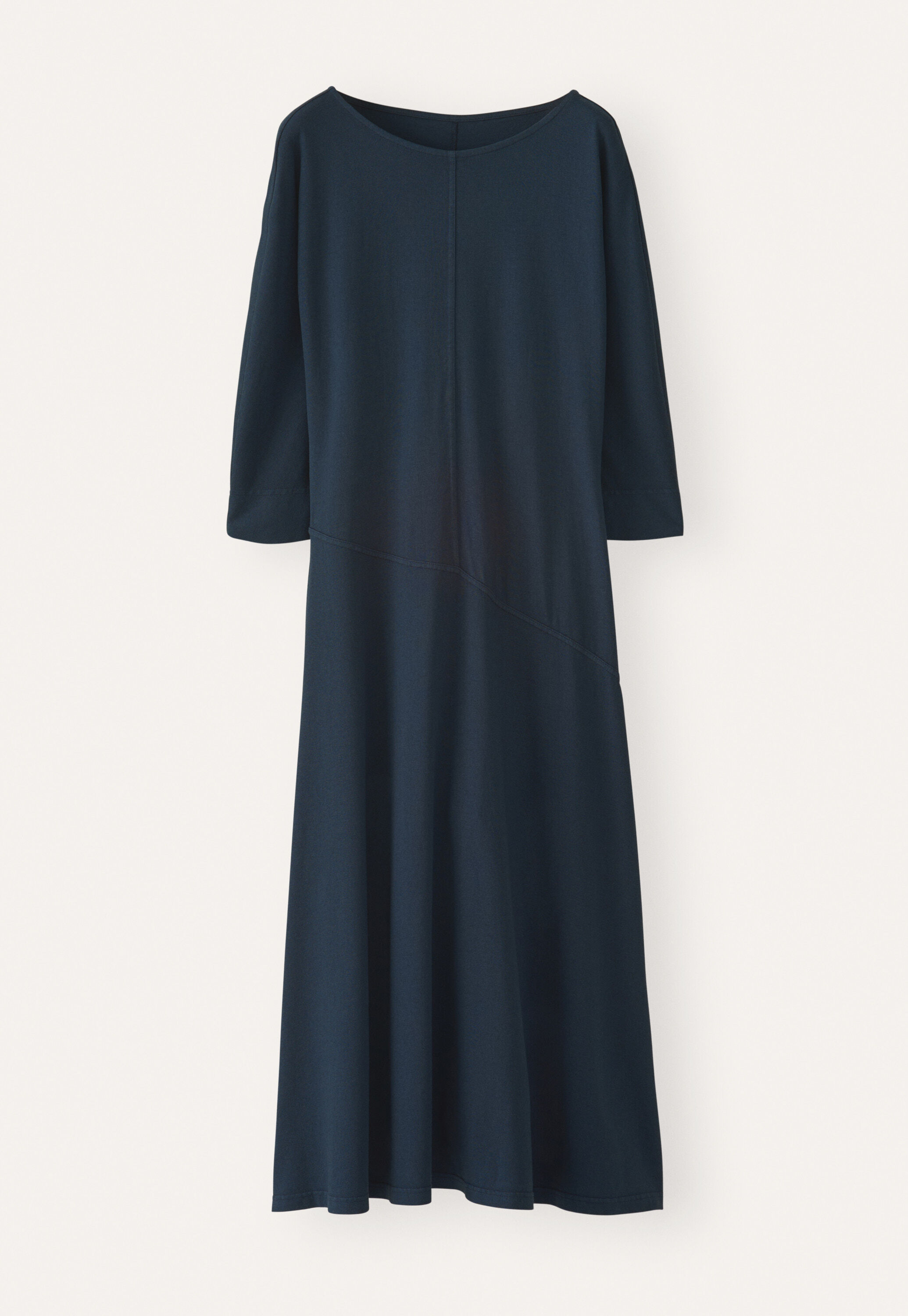 Im Schr&auml;gschnitt gearbeitetes Jersey-Kleid