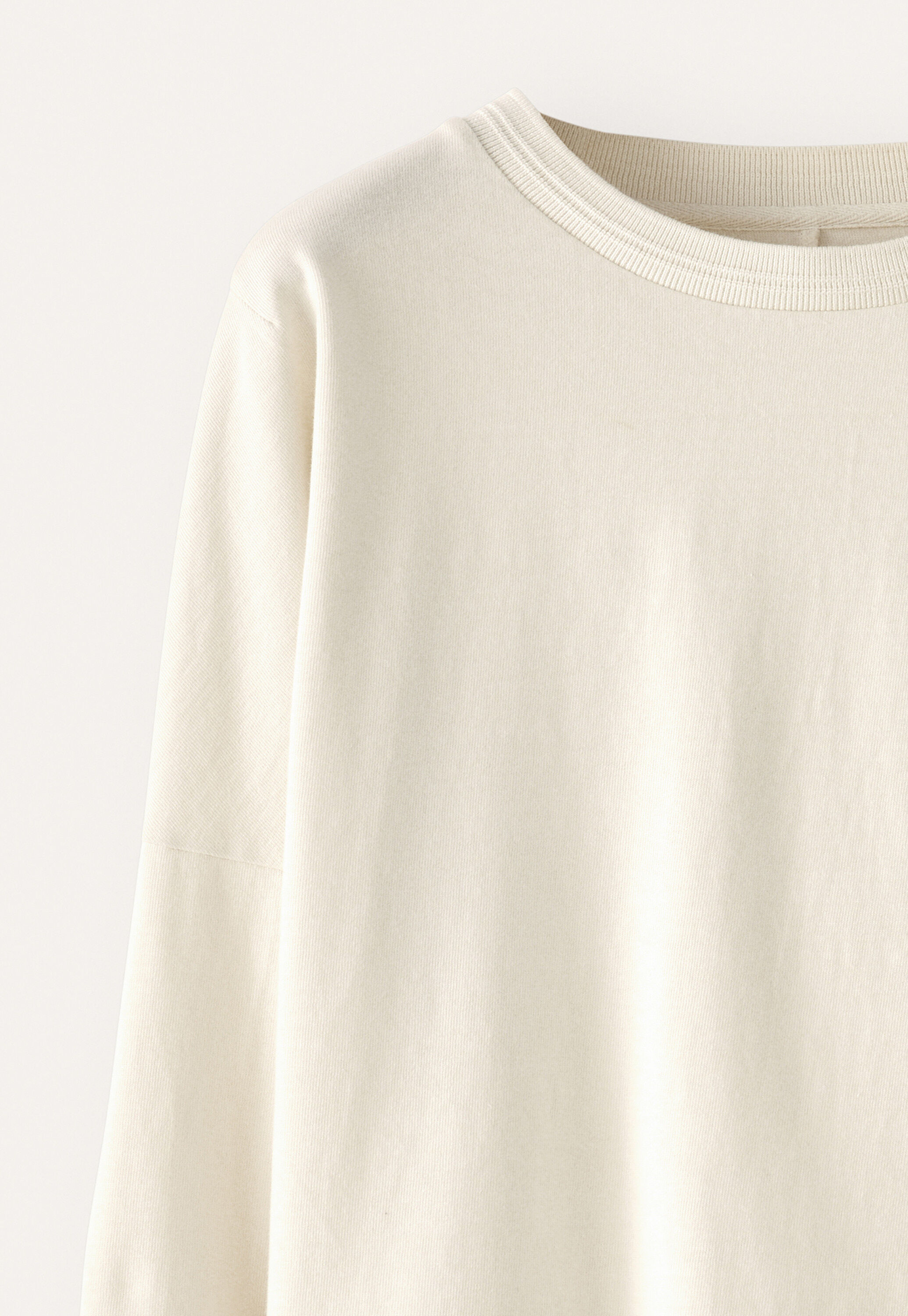 Sweatshirt aus pigmentgef&auml;rbtem Jersey