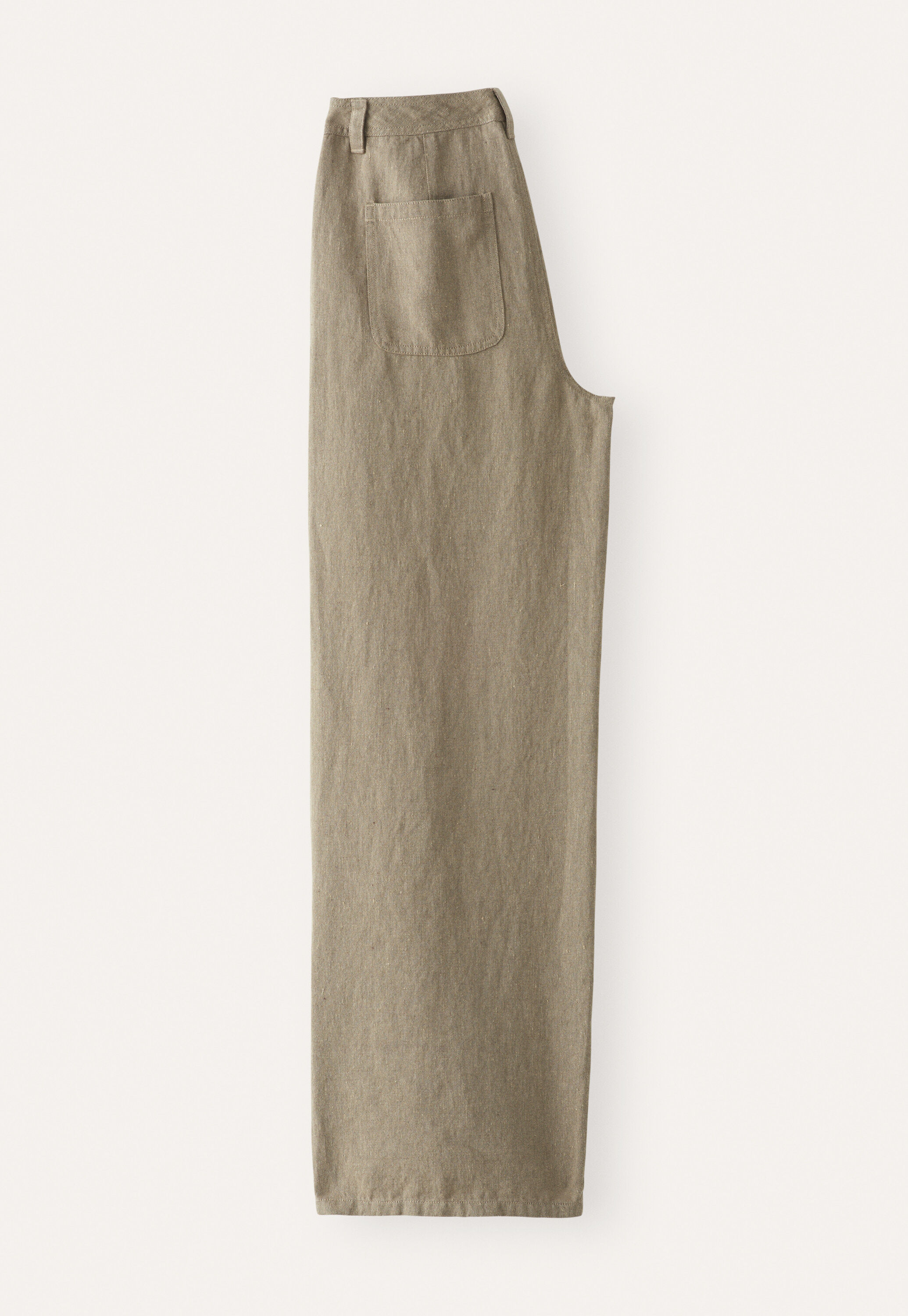 Weite Hose mit geradem Bein