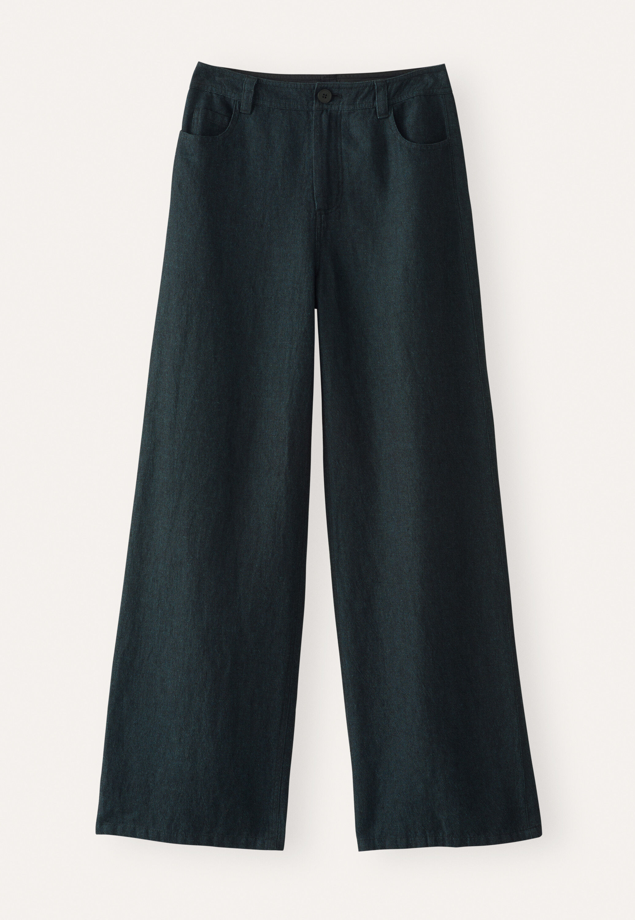 Weite Hose mit geradem Bein