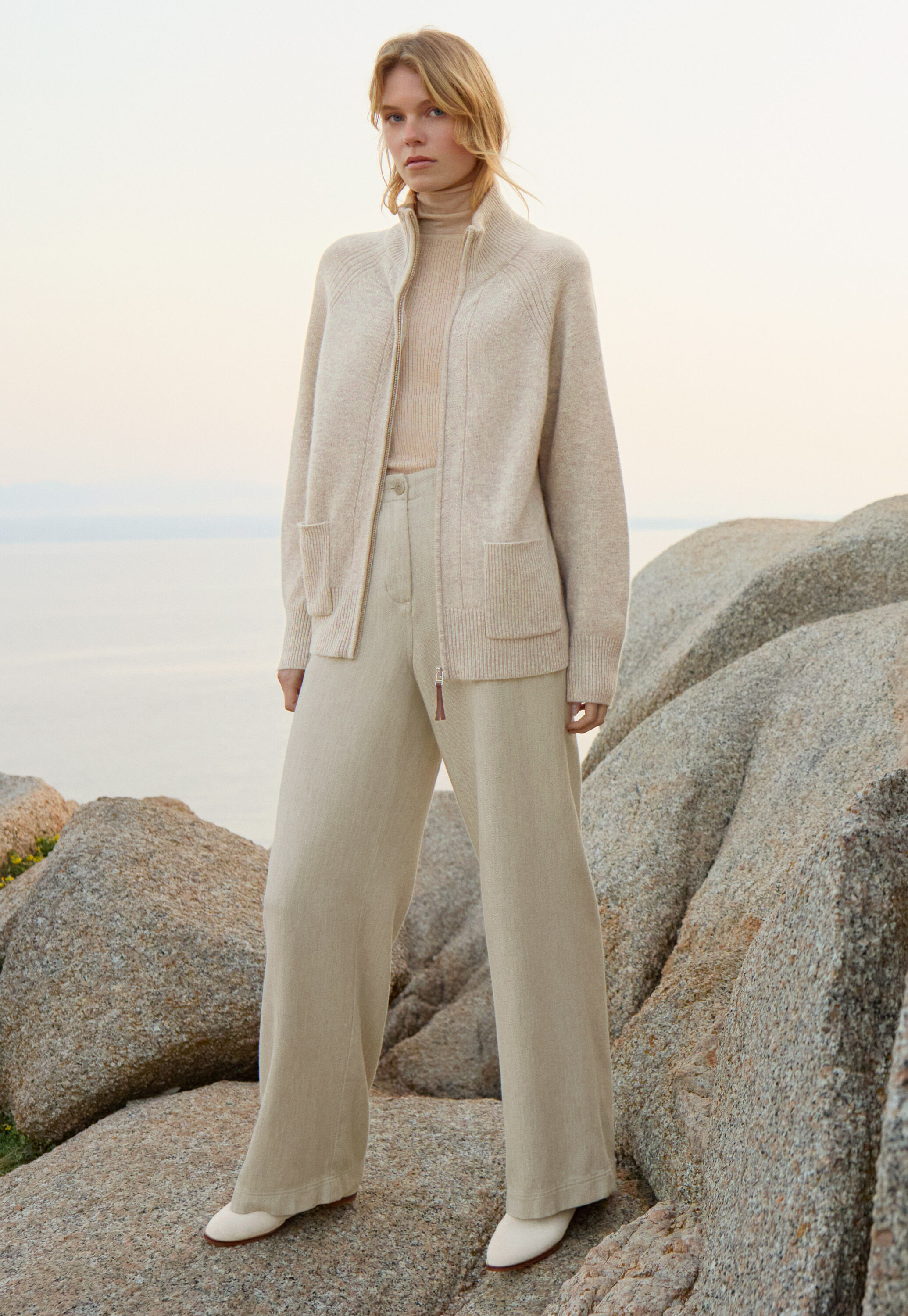 Gerippter Pullover
