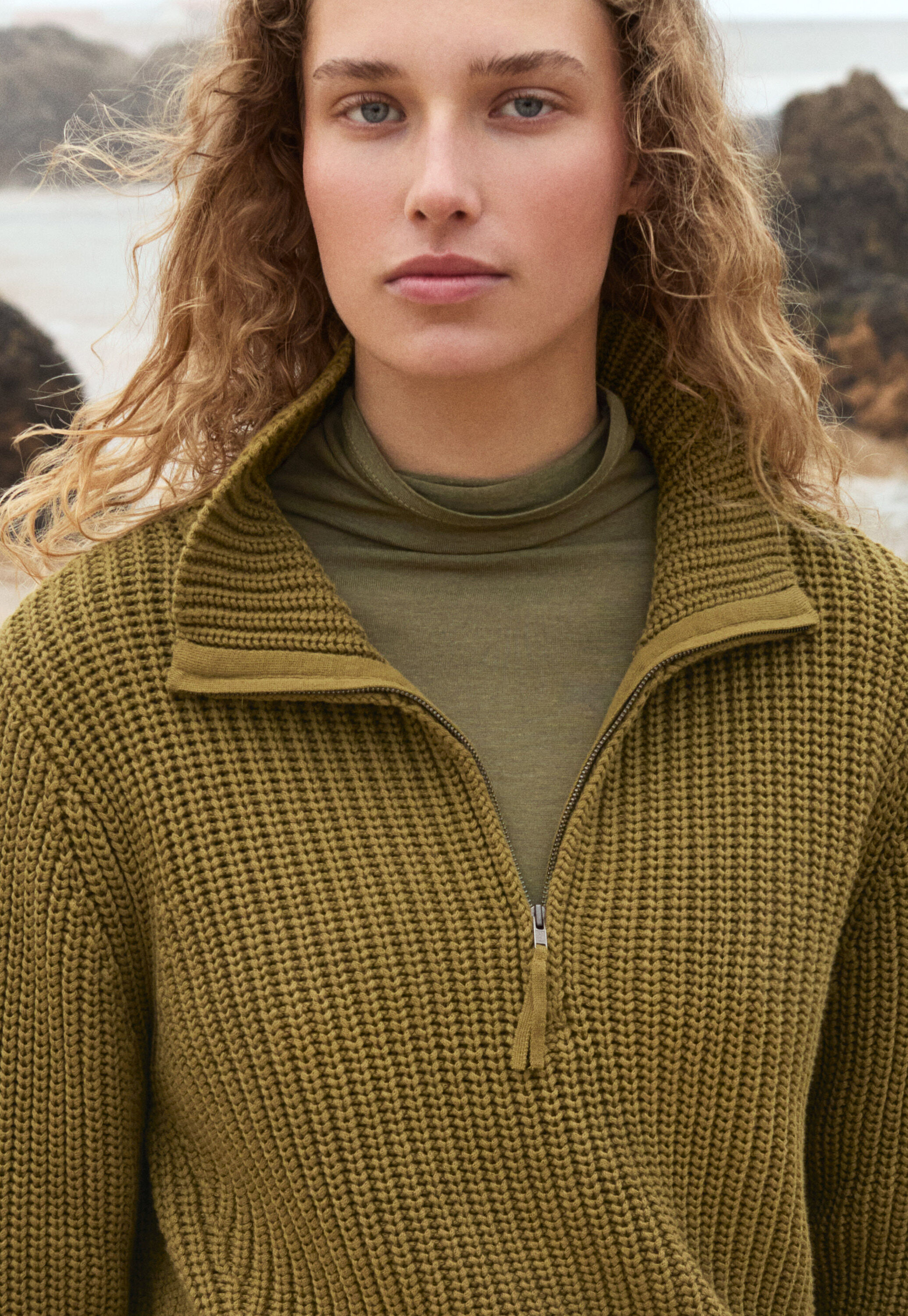 Pullover mit Rei&szlig;verschluss
