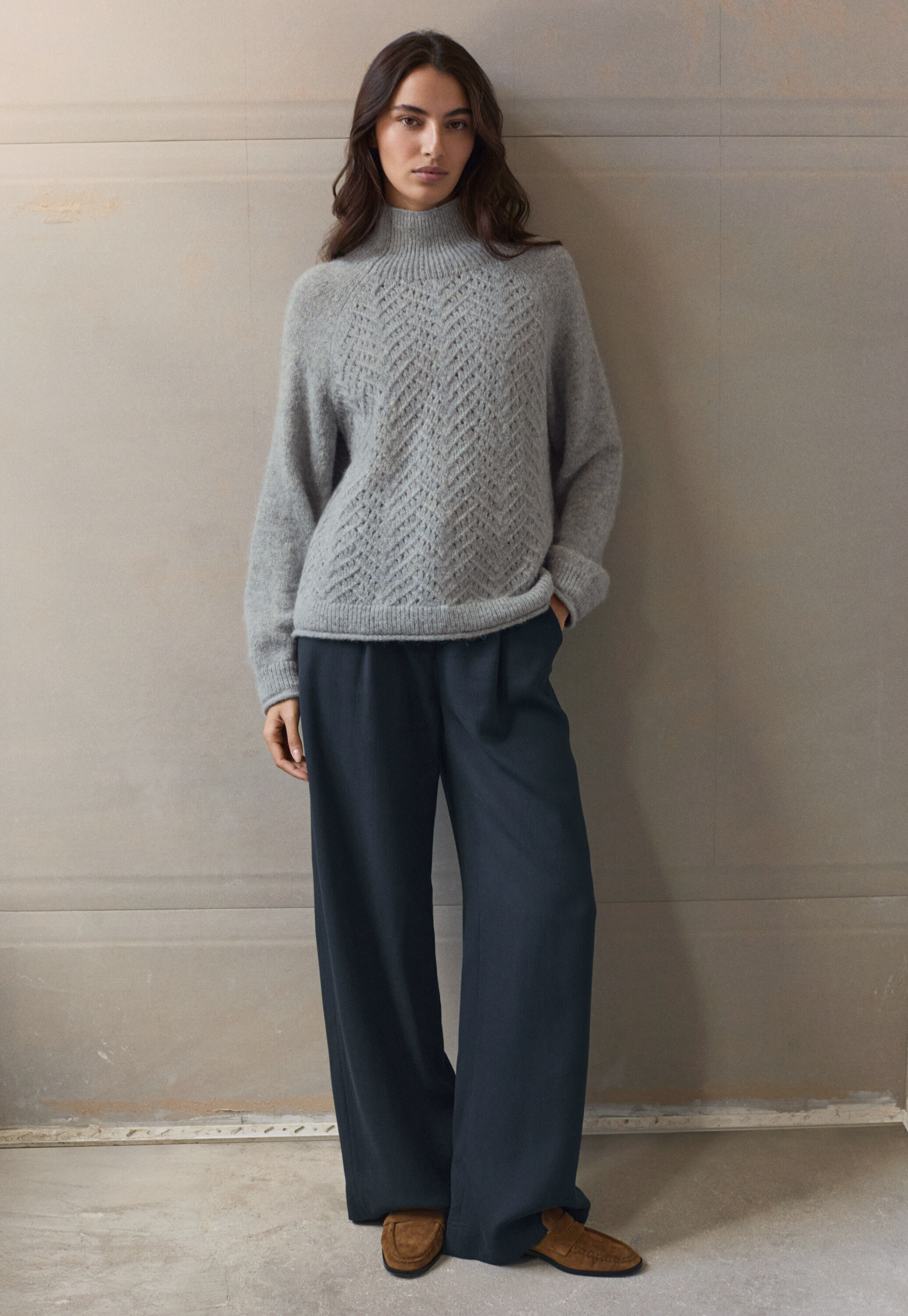 Elegante Hose mit weitem Bein