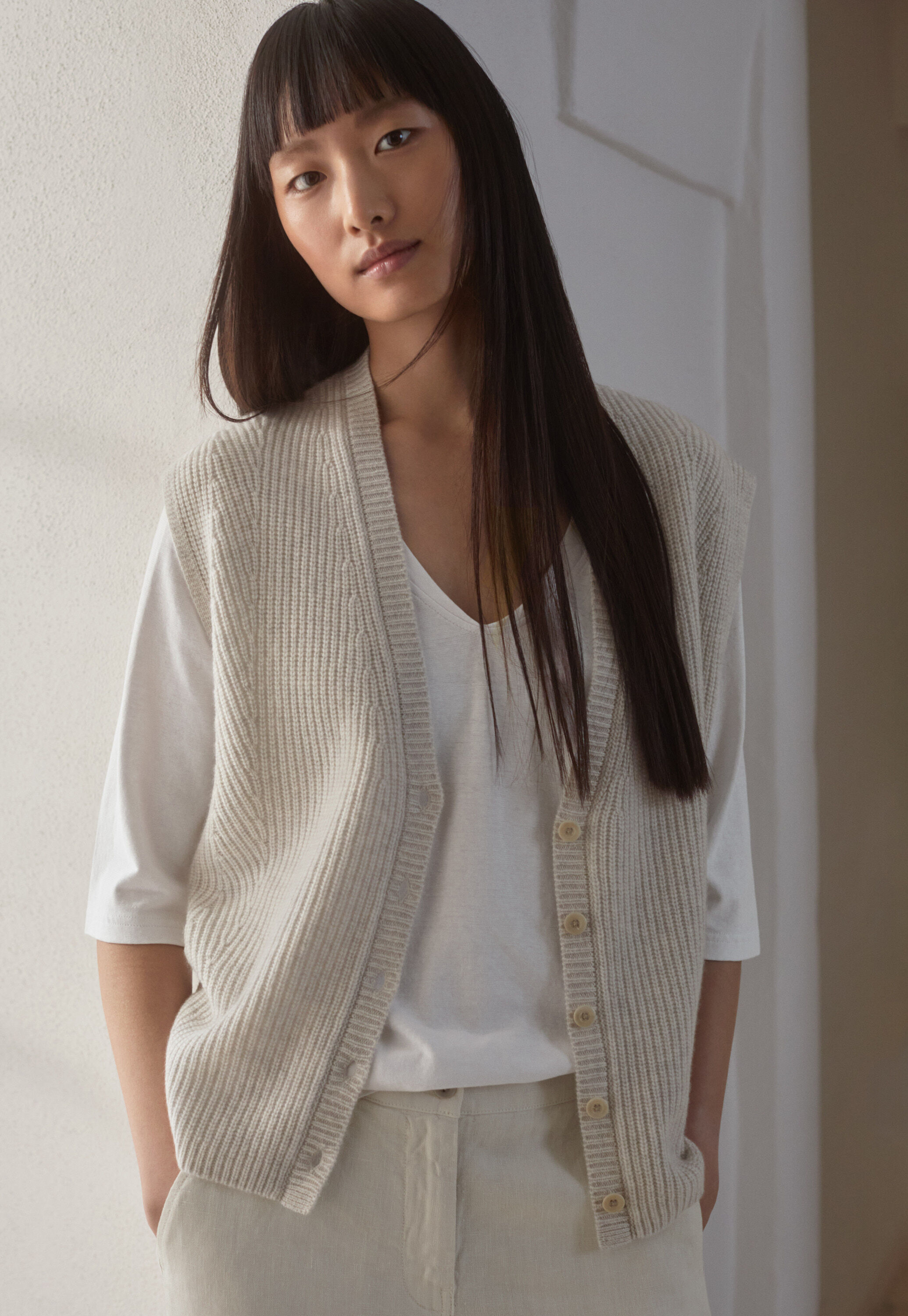 &Auml;rmelloser Cardigan