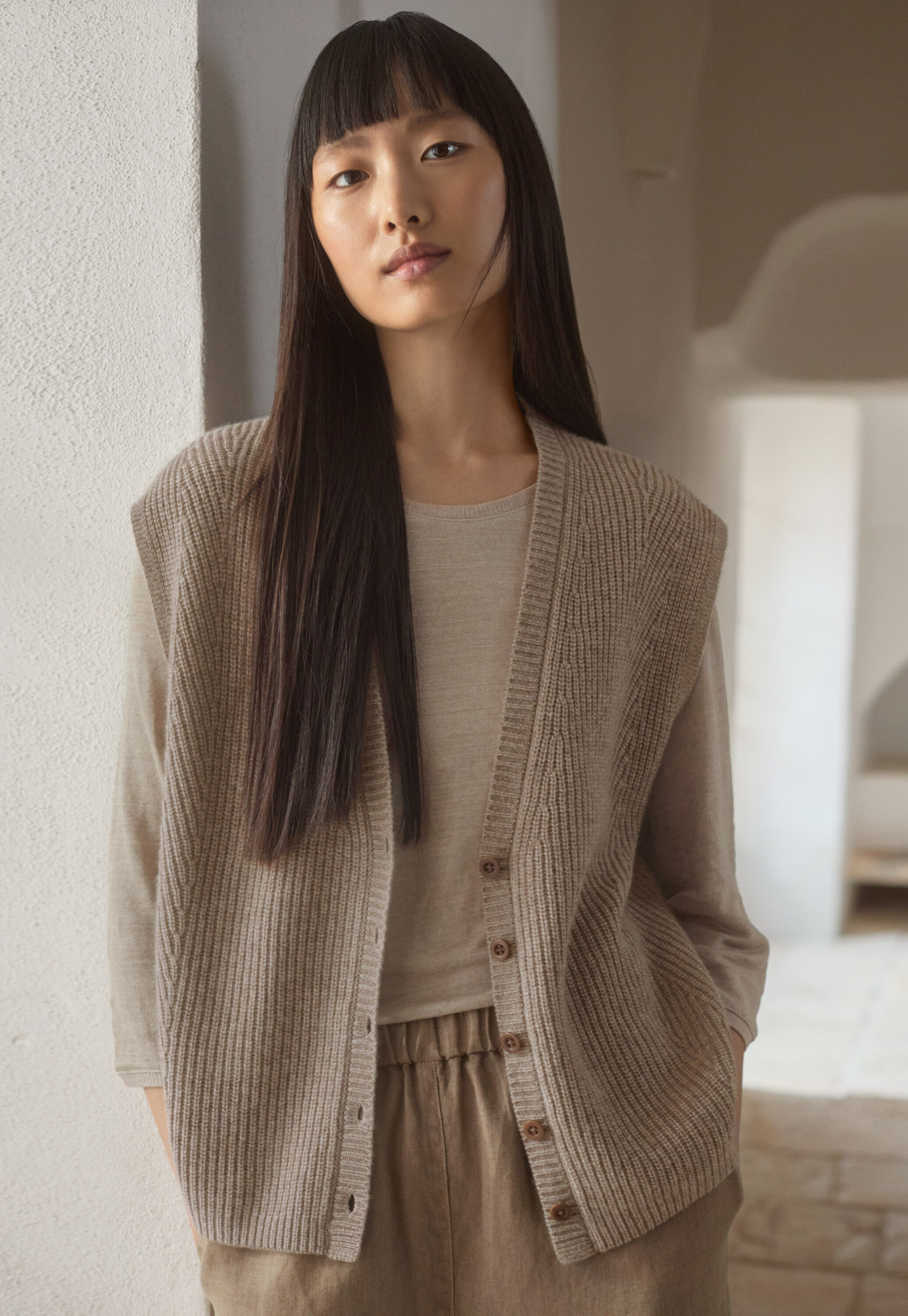 &Auml;rmelloser Cardigan