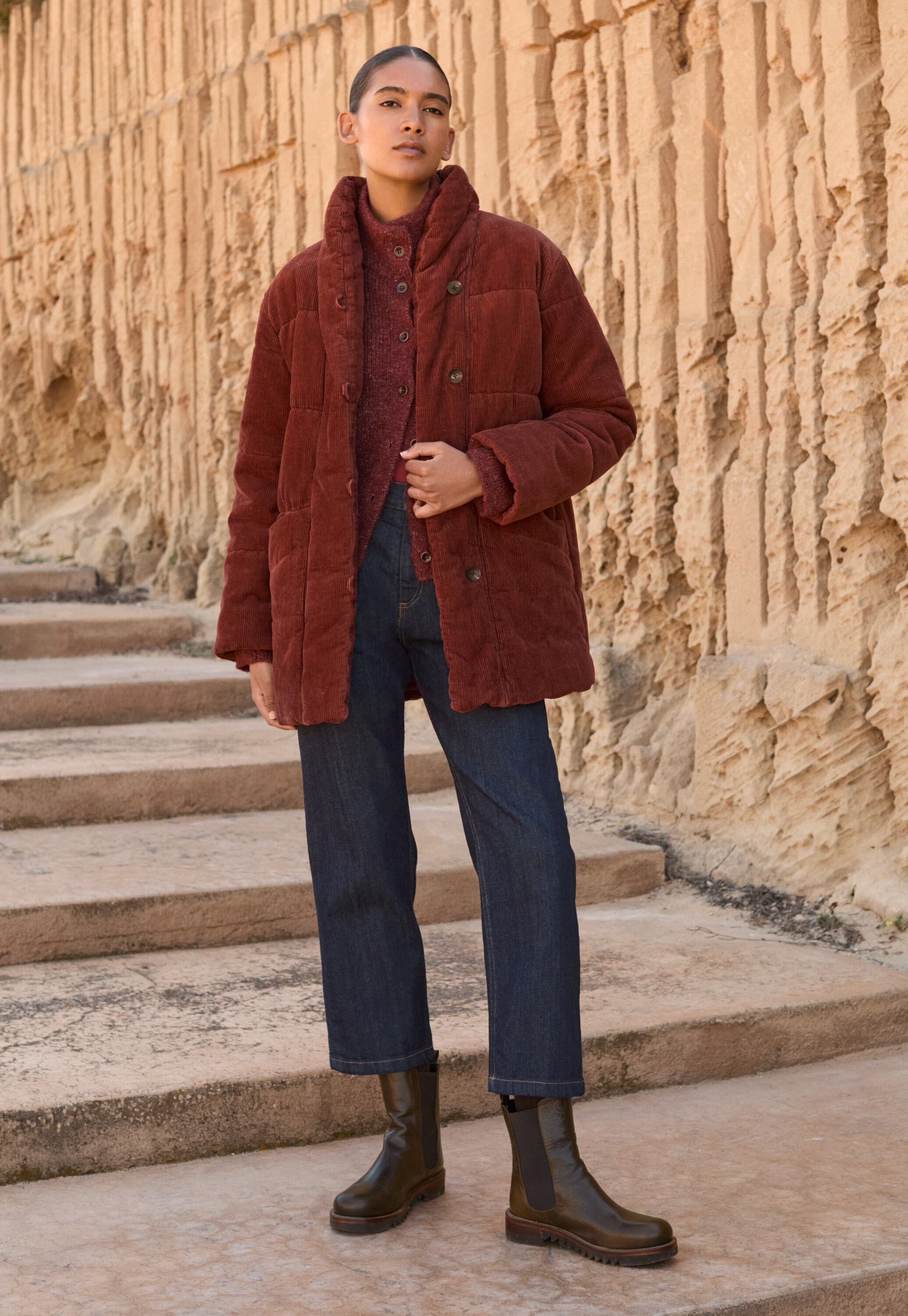 K&uuml;rzere Denim-Jeans