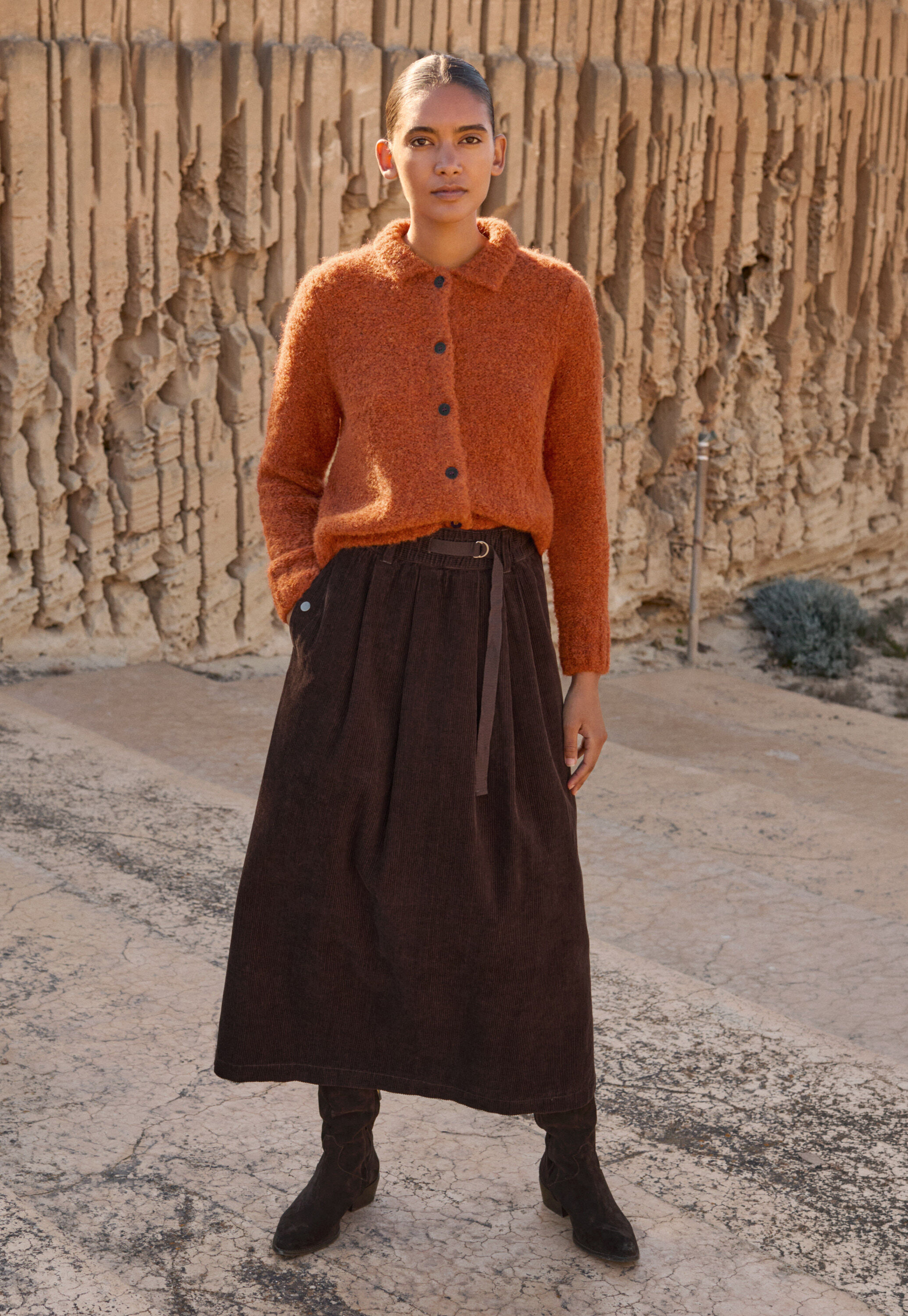 Cardigan mit Kragen