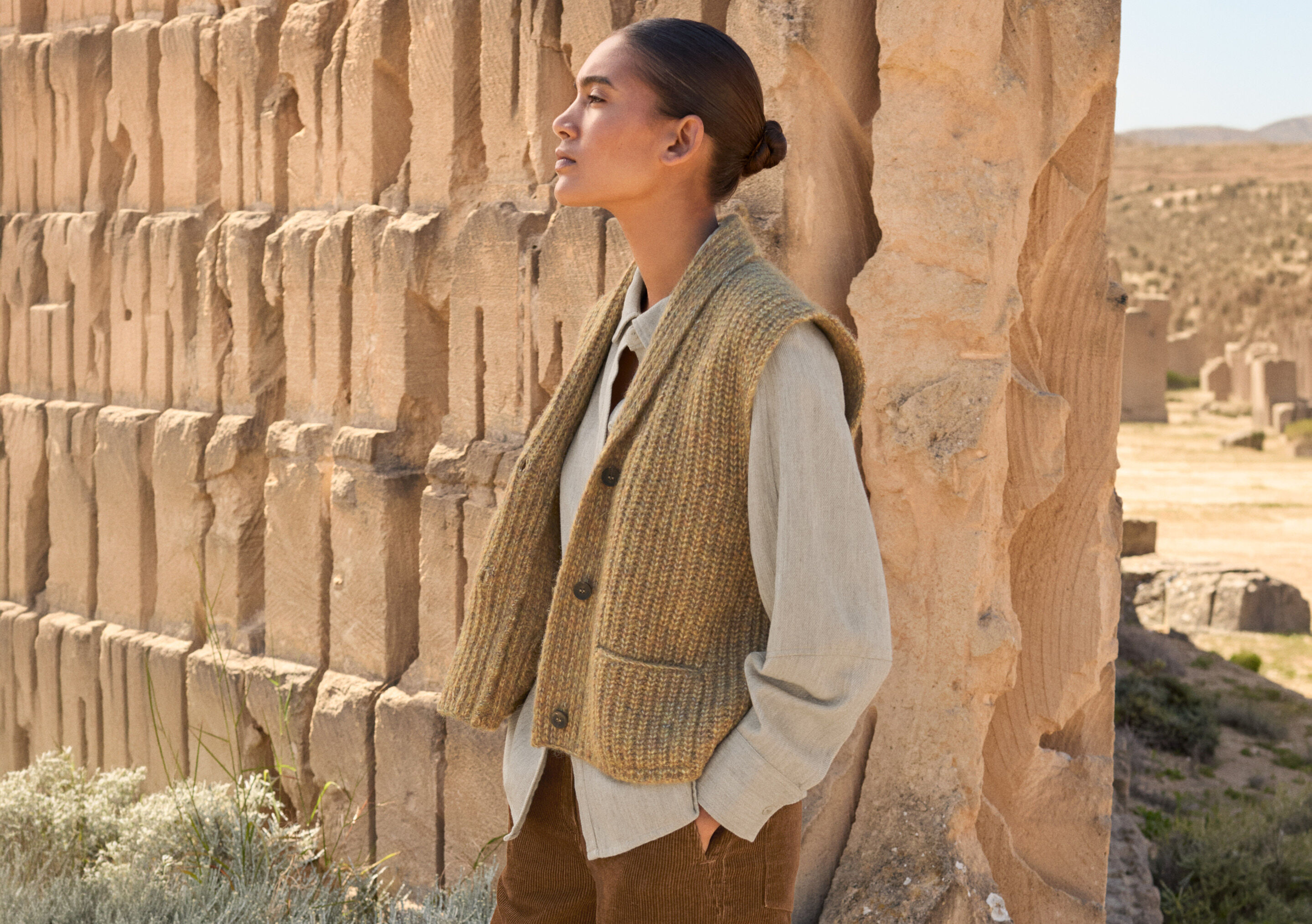 Cardigan mit Schalkragen