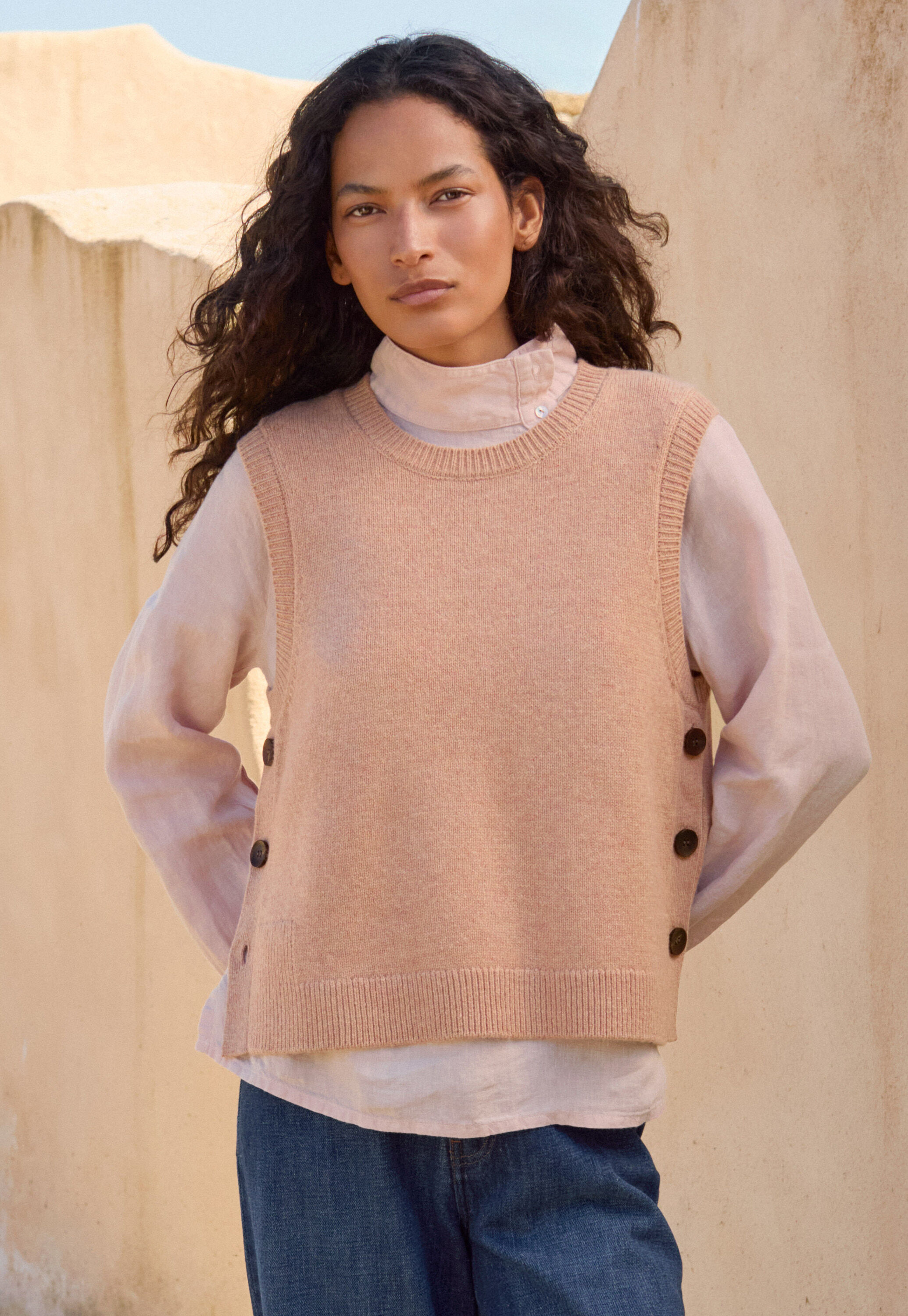 &Auml;rmelloser Pullover
