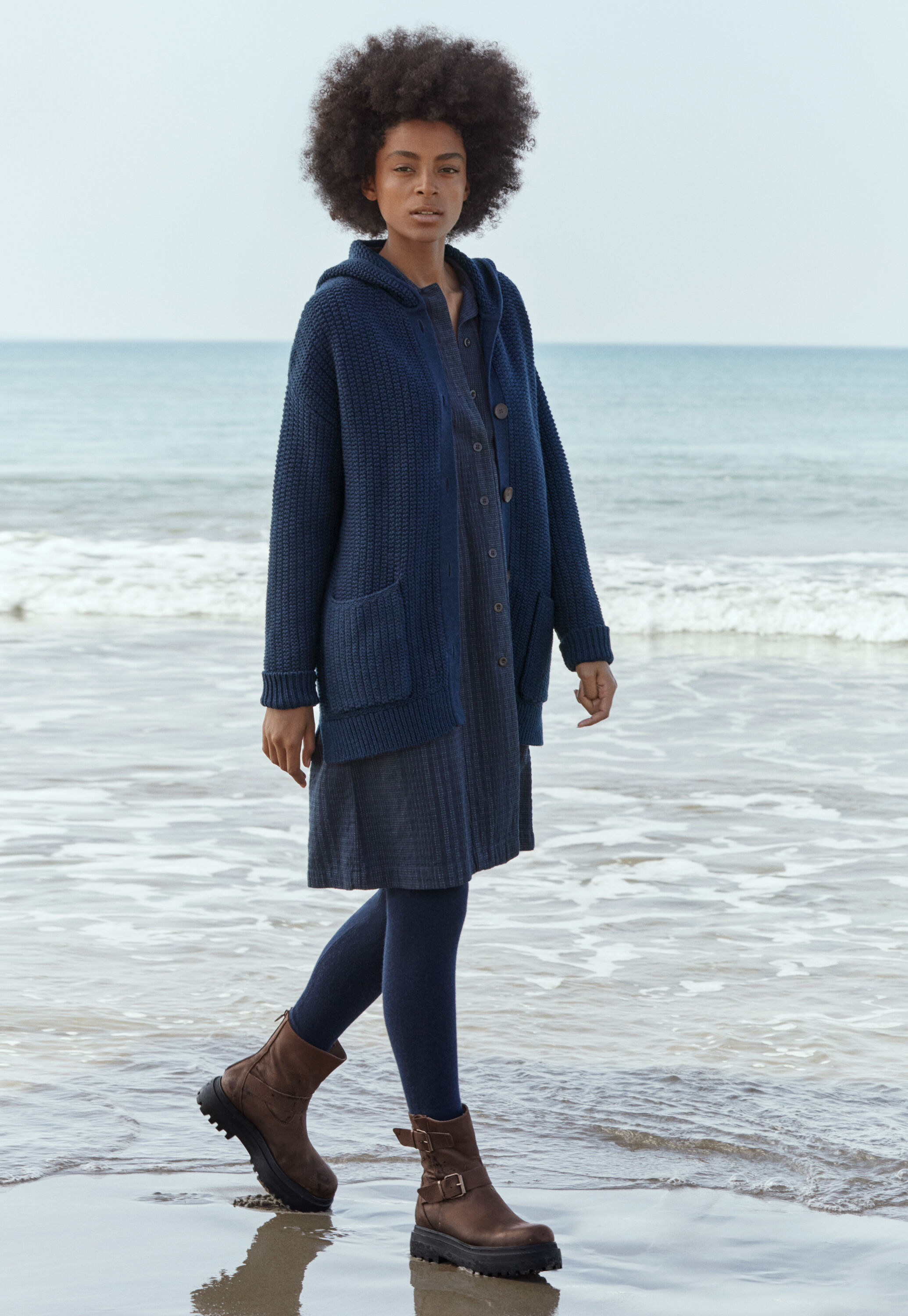 Gestreiftes Hemdblusenkleid