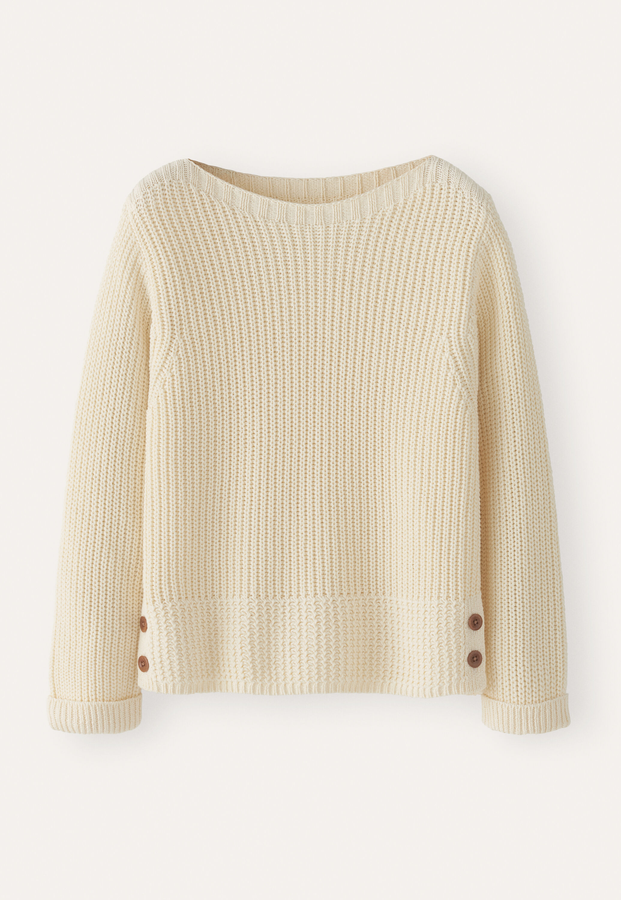 Pullover mit U-Boot-Ausschnitt