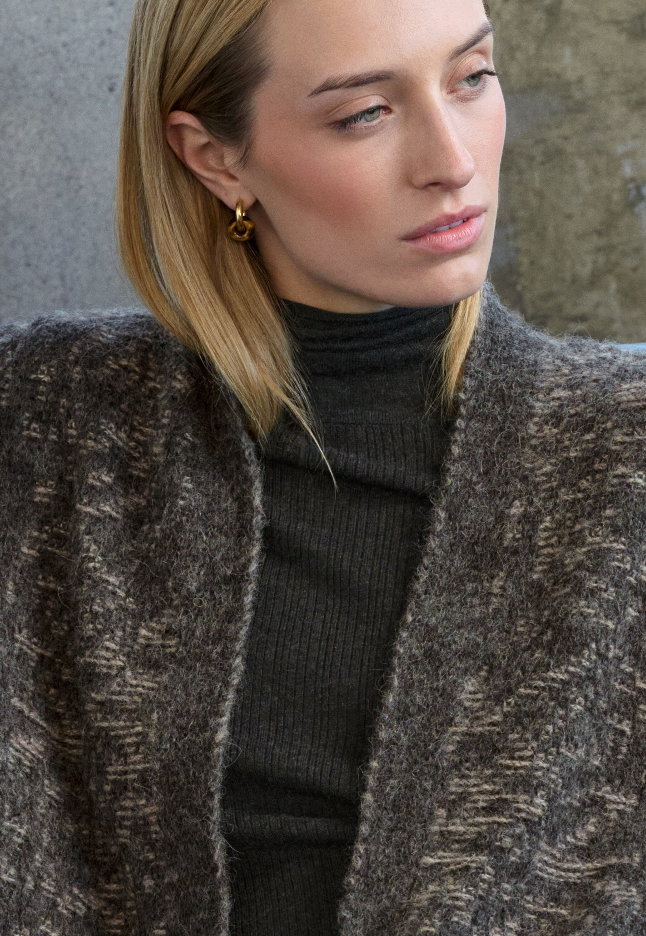 Kimono-Cardigan im Spitzenmuster