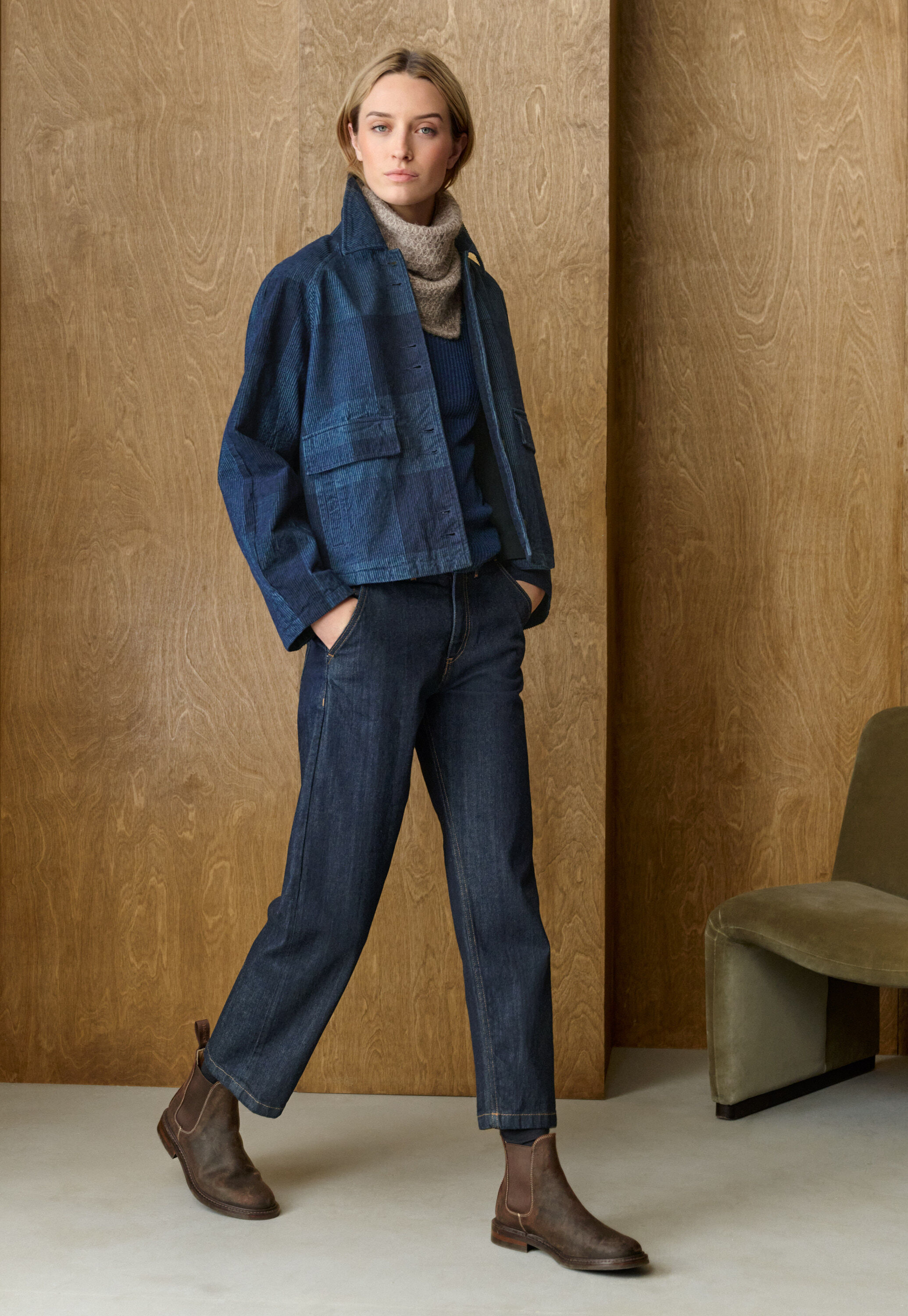 K&uuml;rzere Denim-Jeans