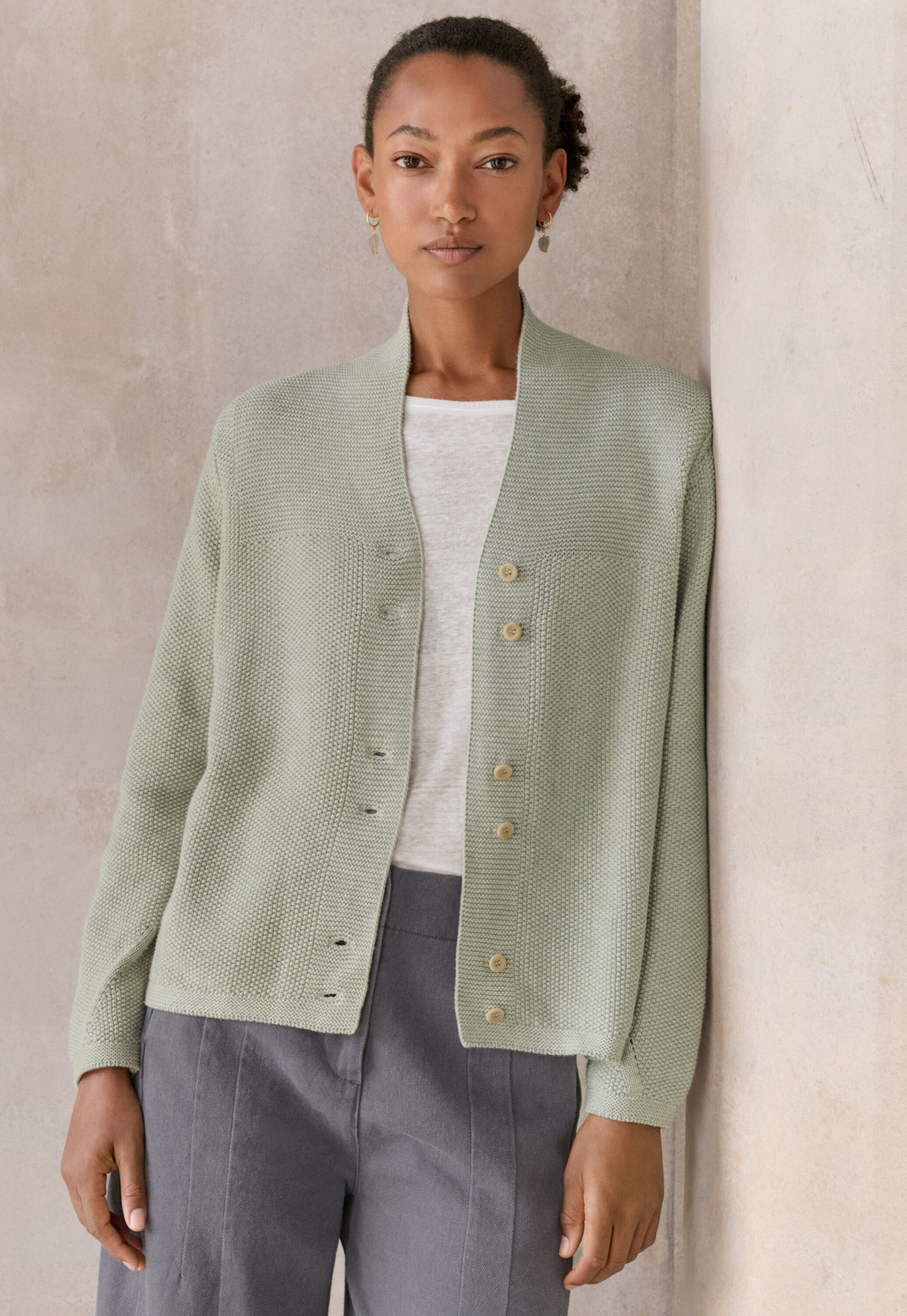 Cardigan mit Knopfleiste