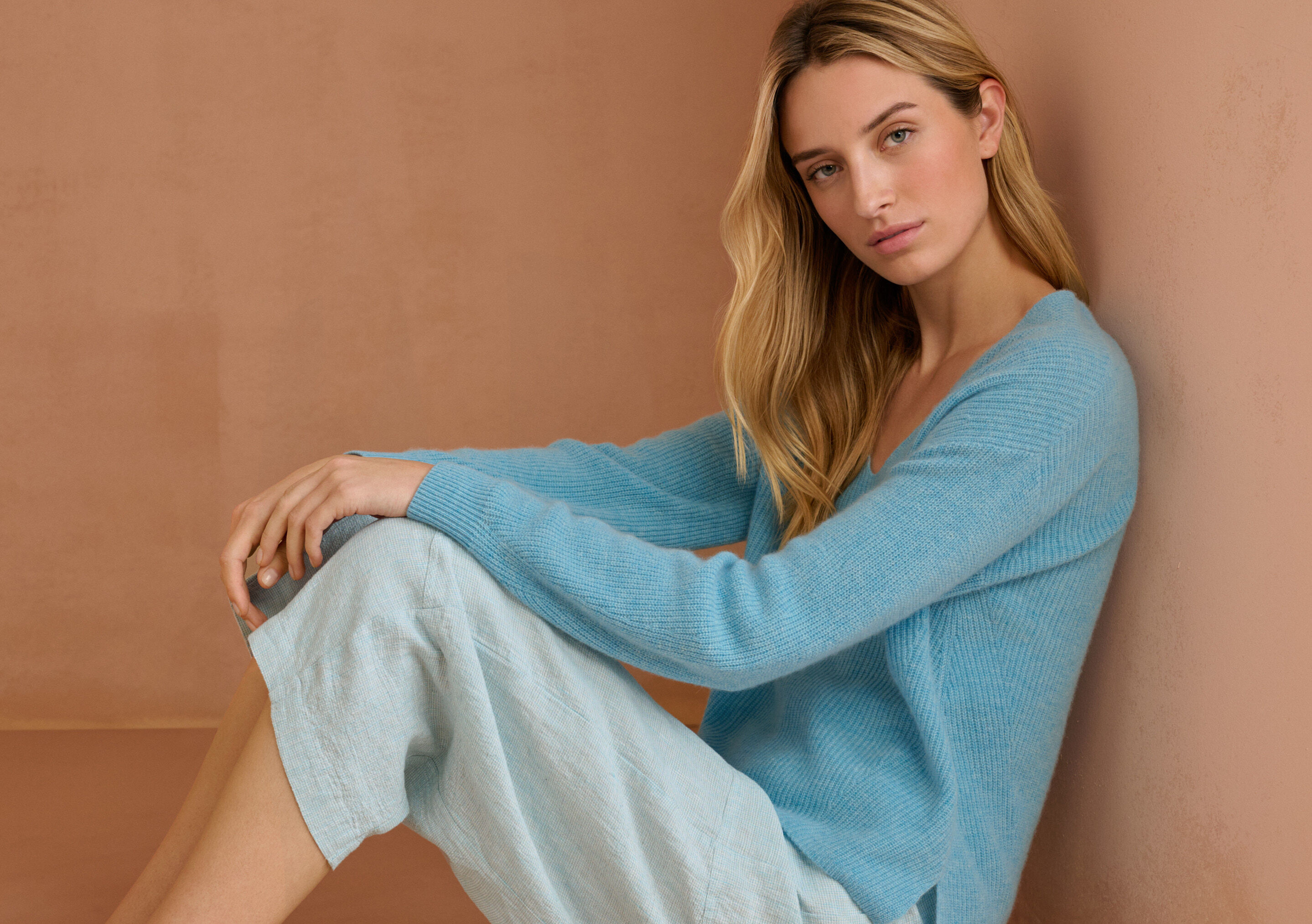 Pullover mit V-Ausschnitt