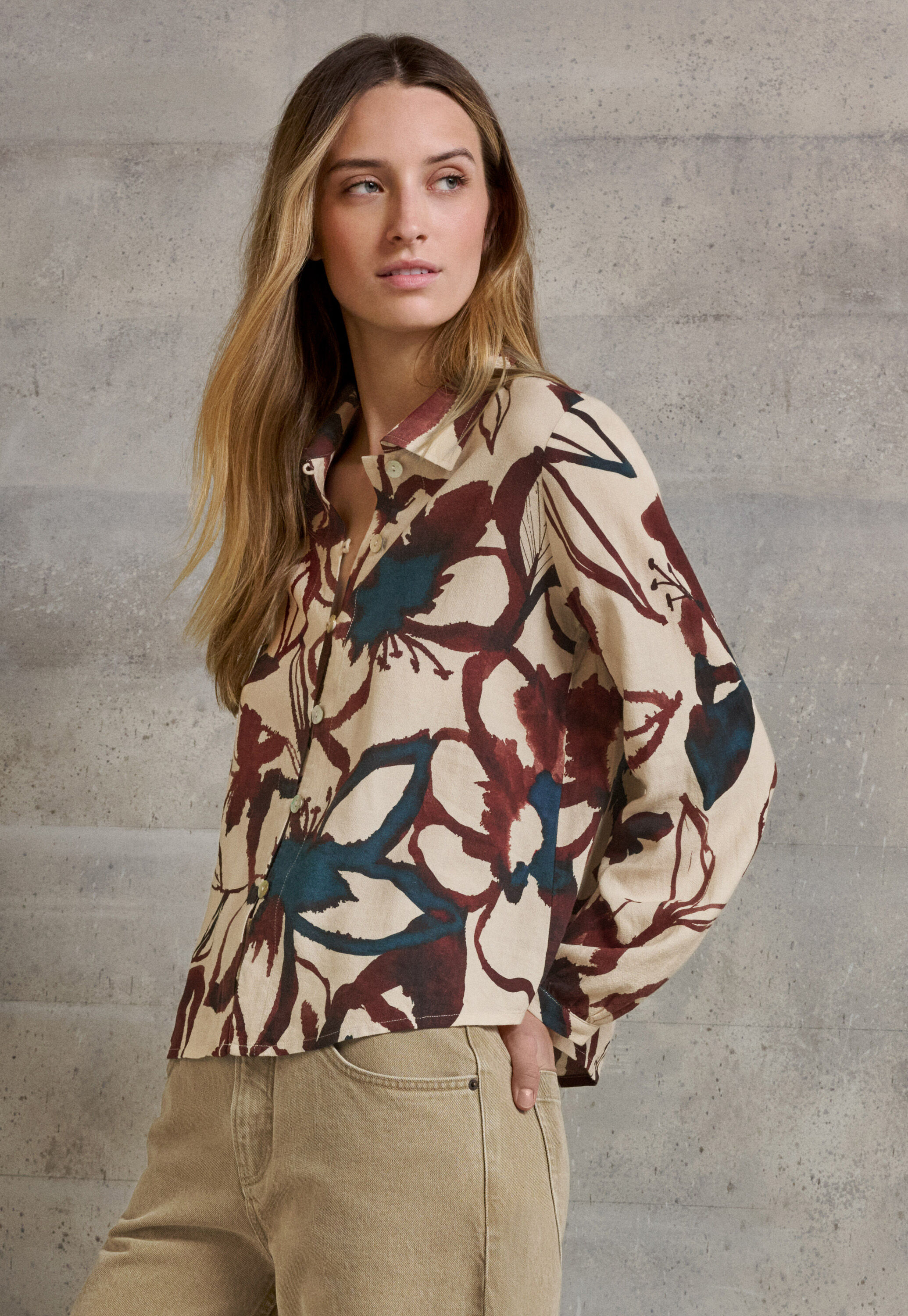 Bedruckte Bluse