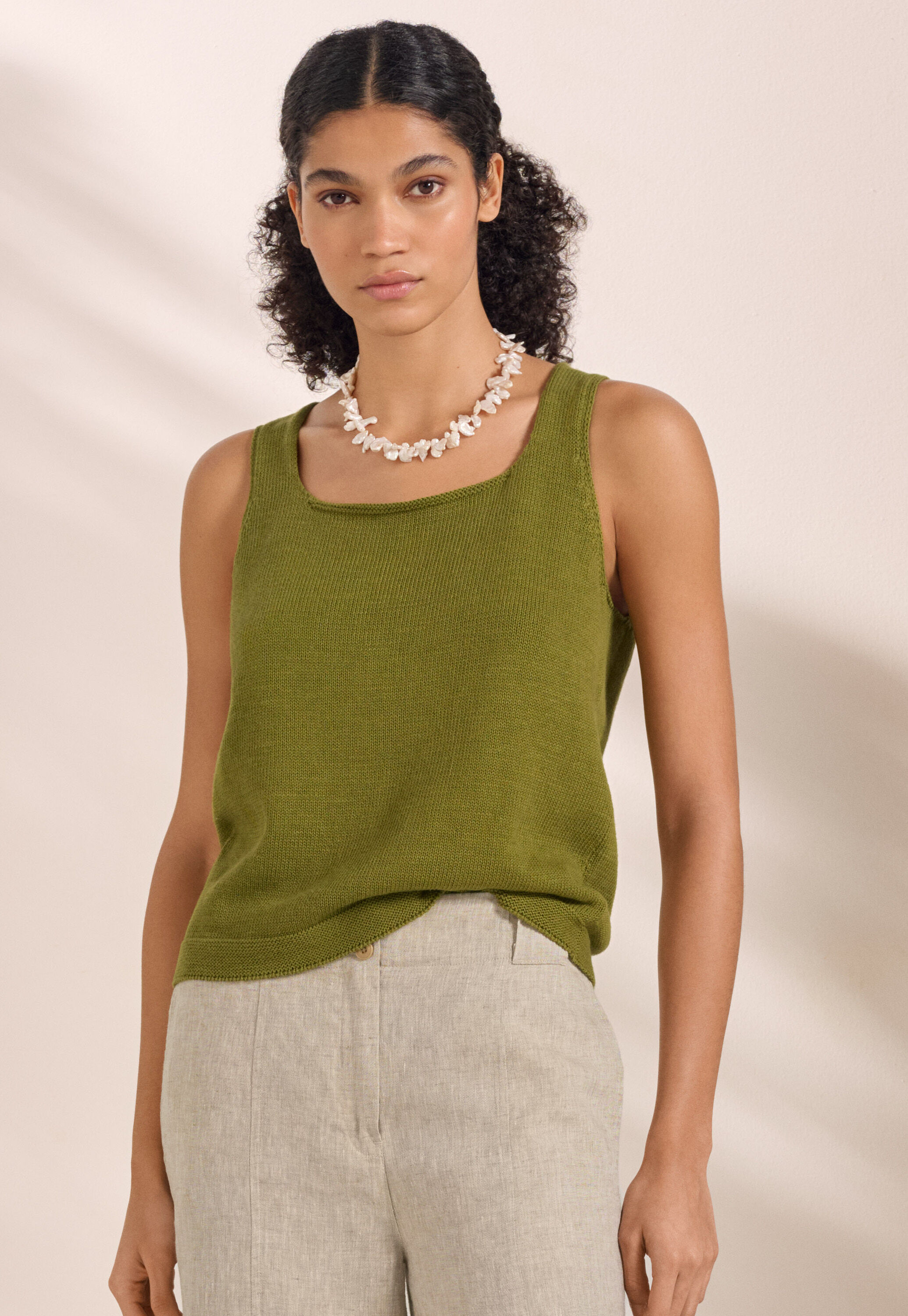Gestricktes Tr&auml;ger-Top<br>