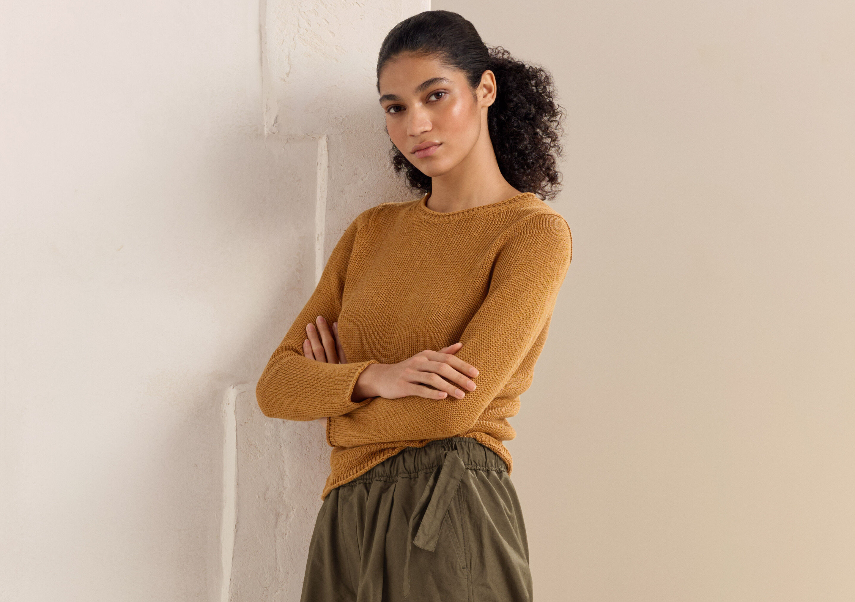 Lang&auml;rmeliger Pullover