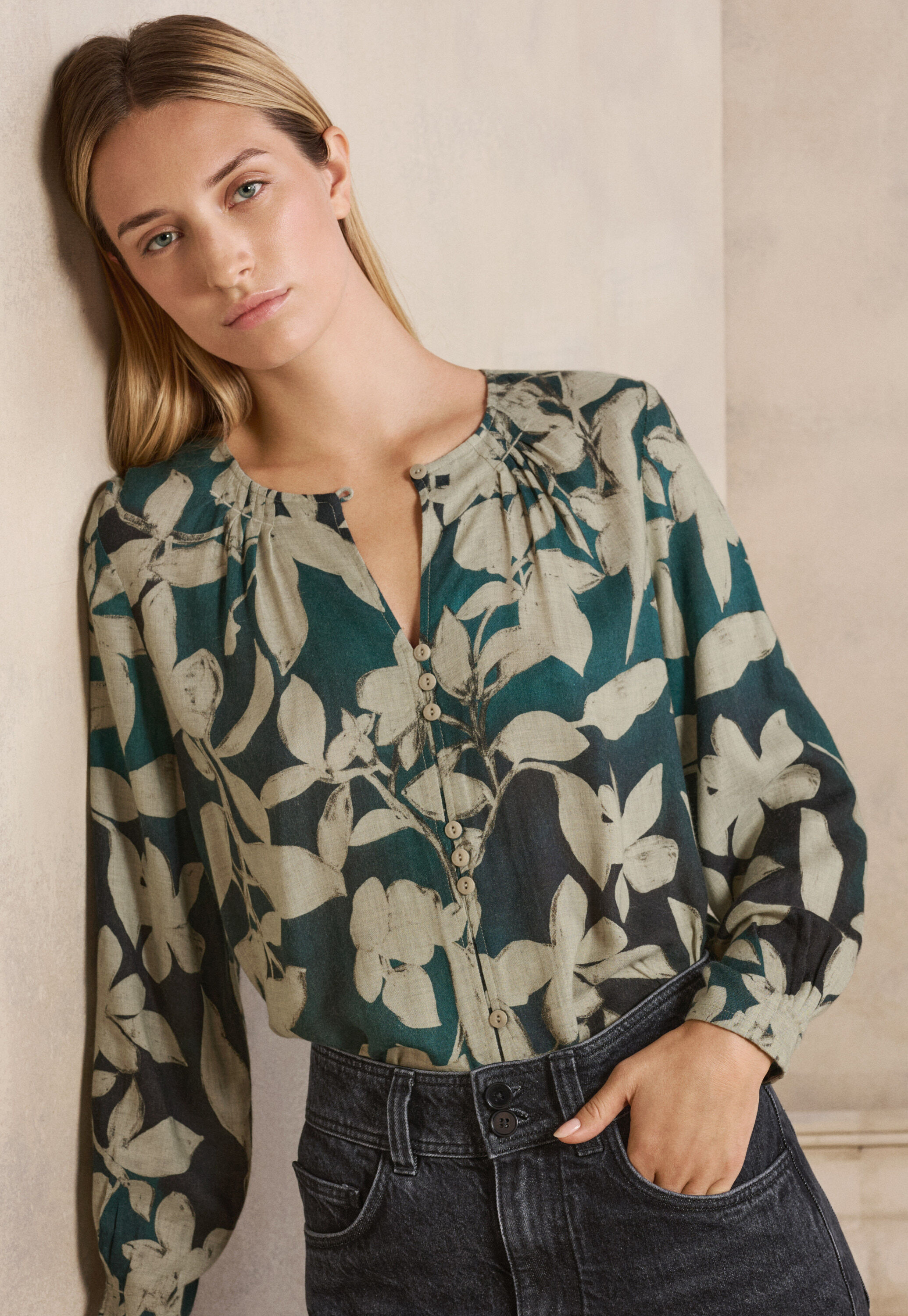 Bluse mit Print