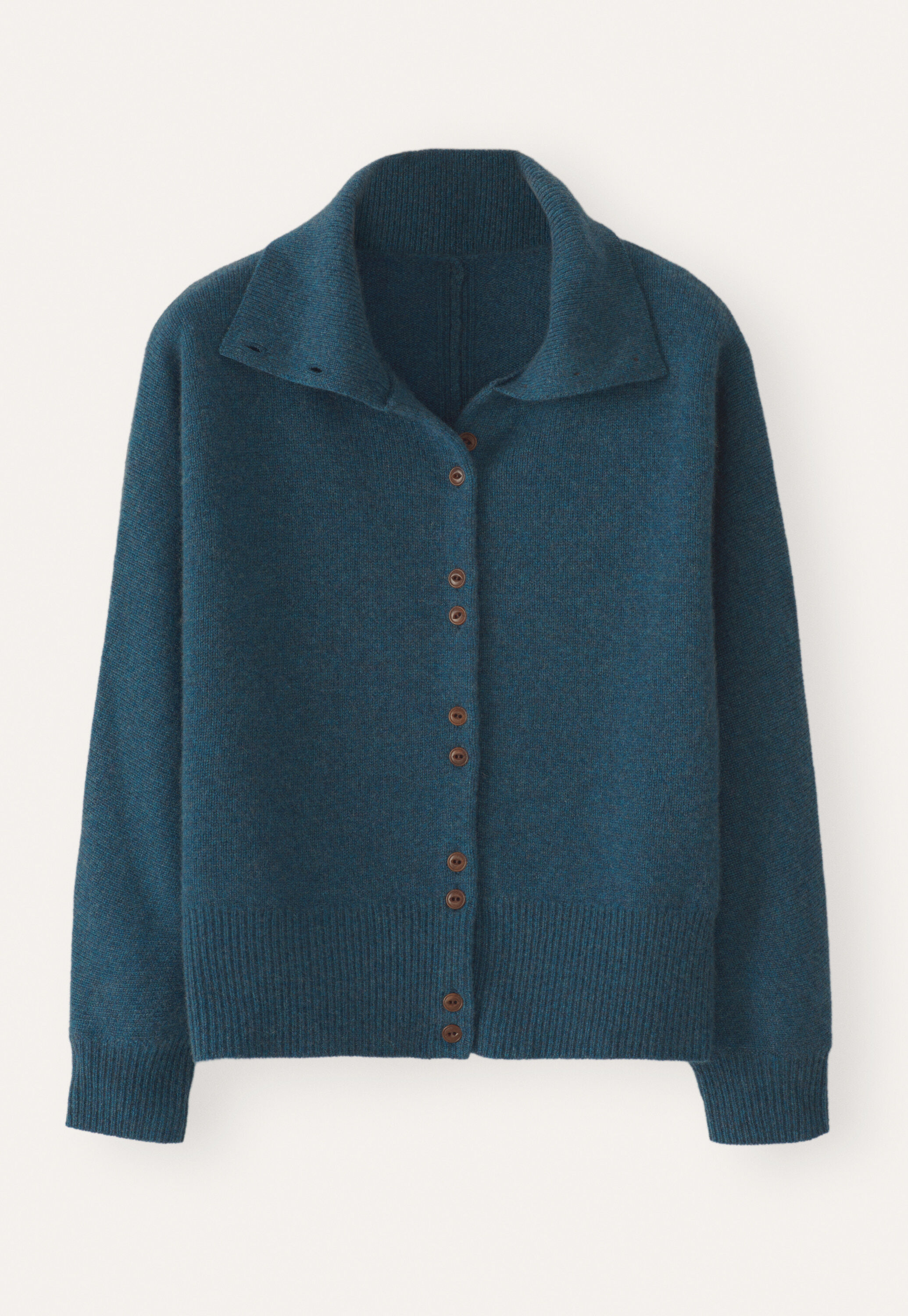 Cardigan mit Trichterkragen