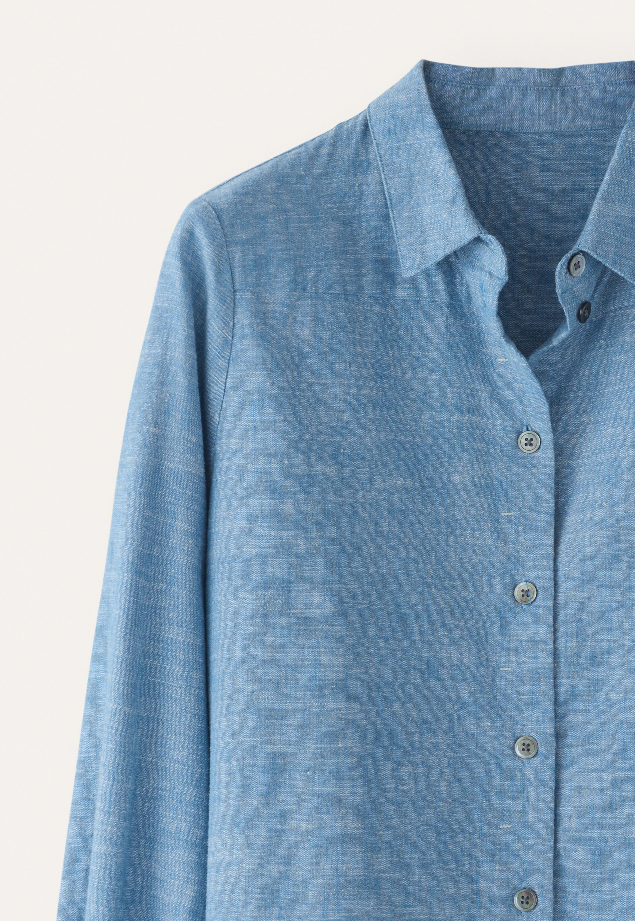 Overshirt mit geschwungenem Saum