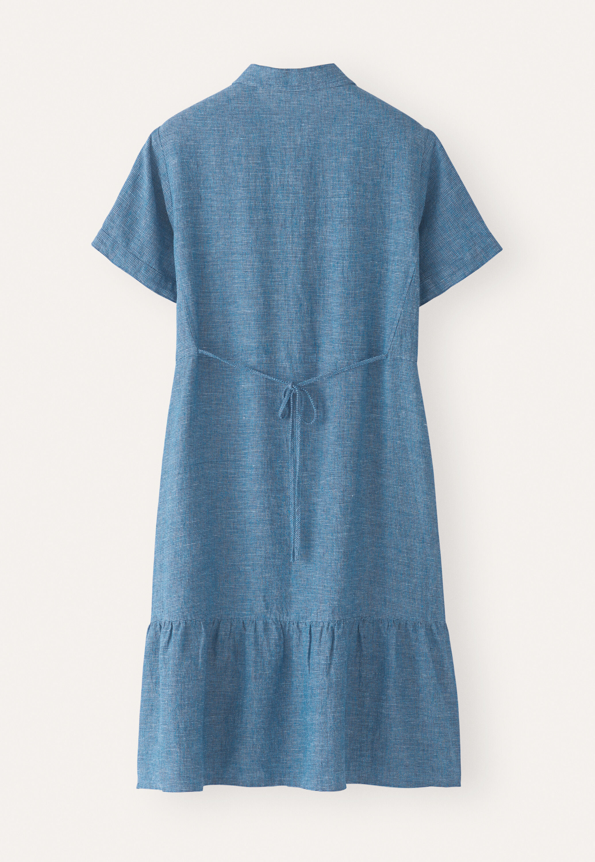 Kleid mit gerafftem Saum