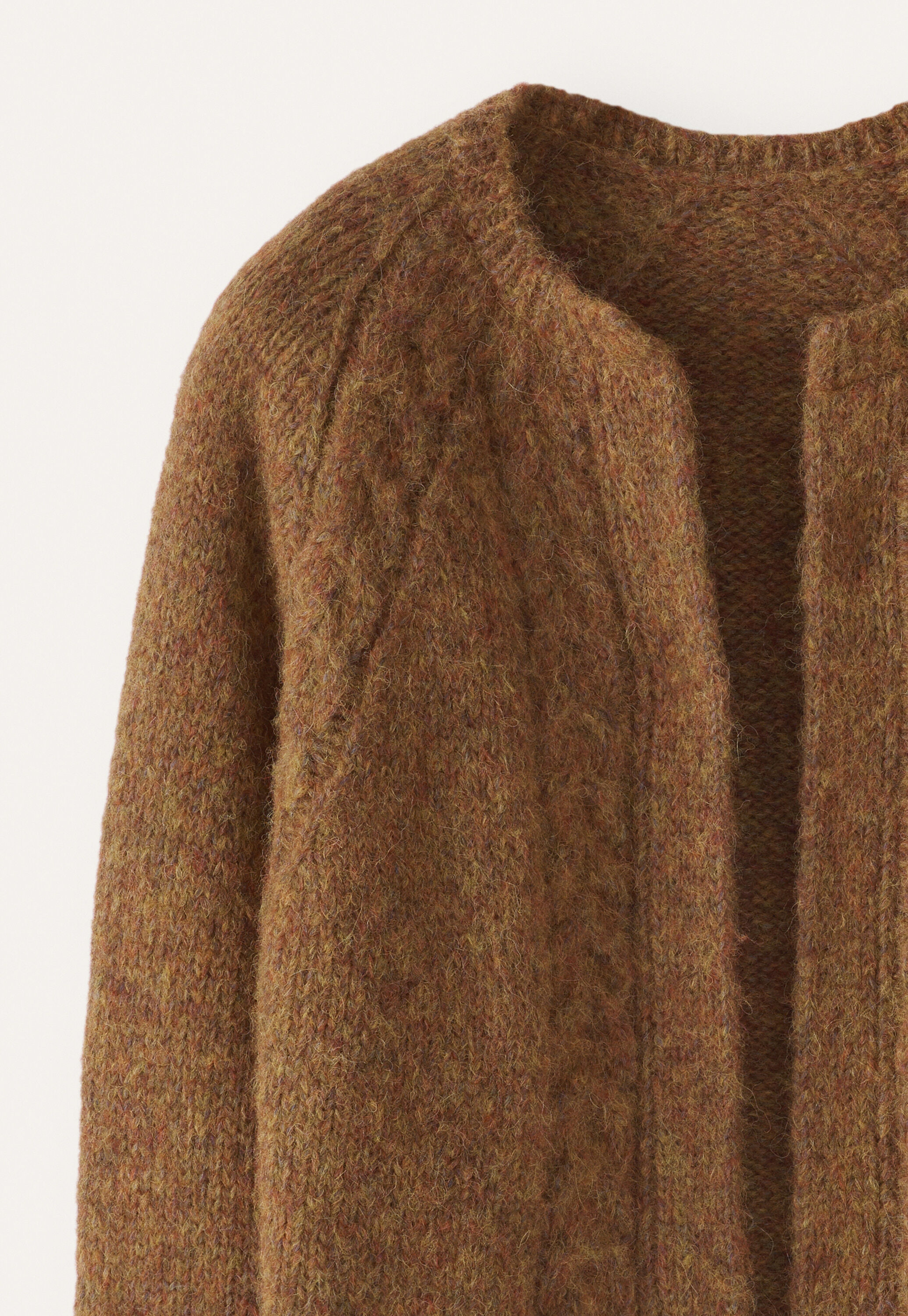 Cardigan mit Zopfmuster