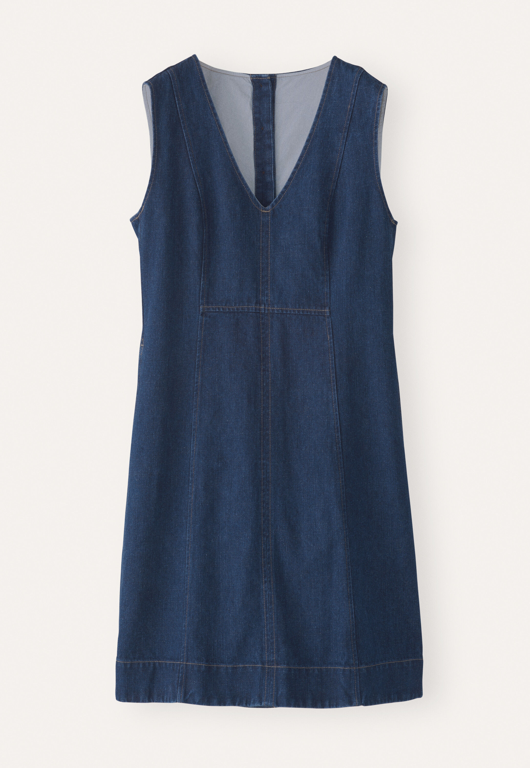 &Auml;rmelloses Indigo-Kleid