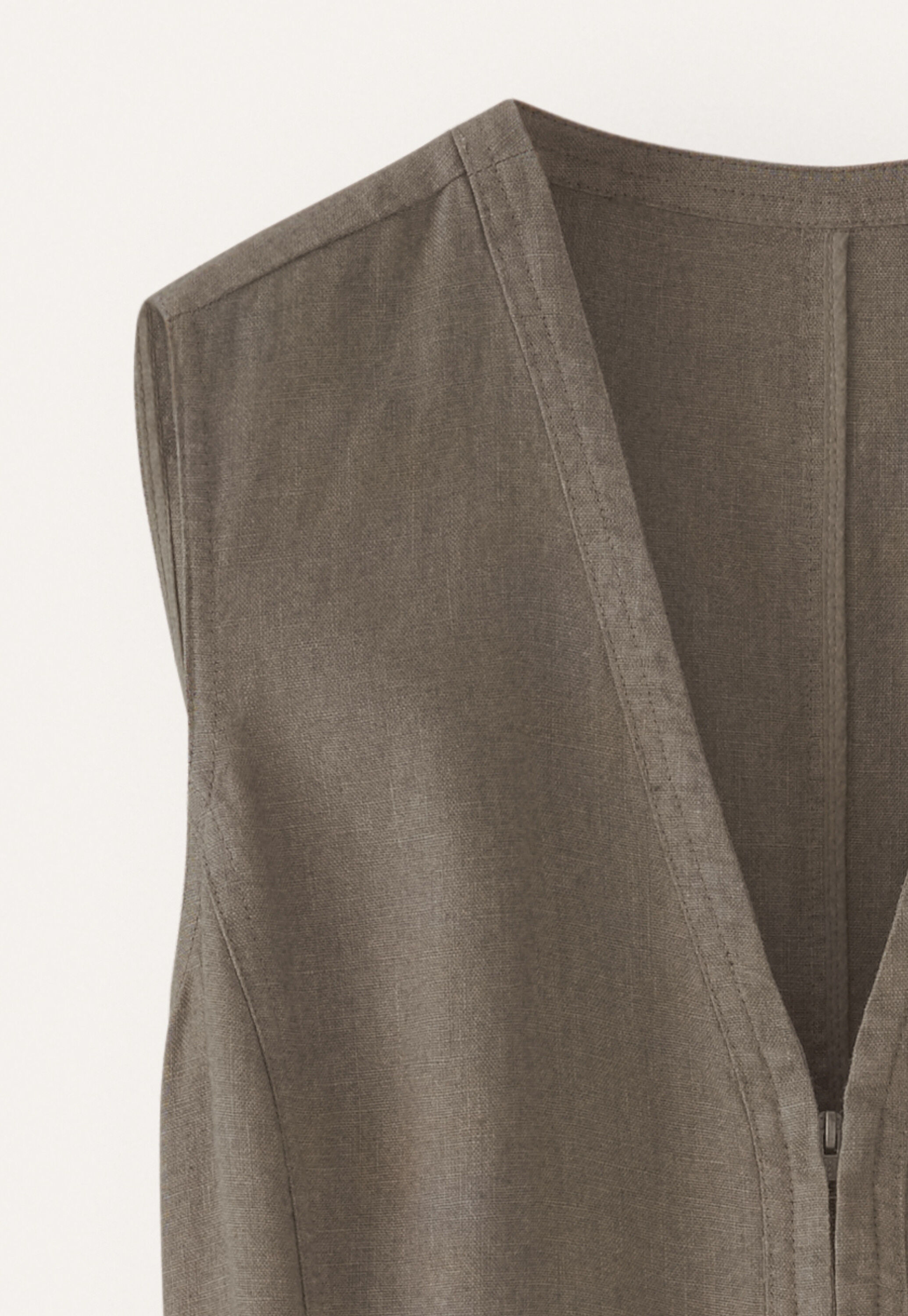 &Auml;rmelloses Kleid mit Rei&szlig;verschluss