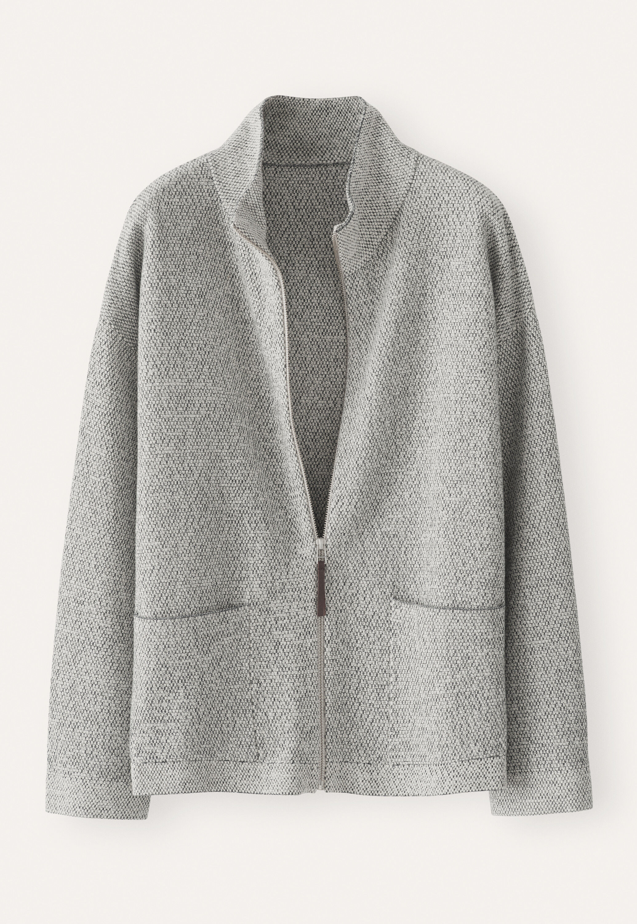 Rei&szlig;verschluss-Strickjacke