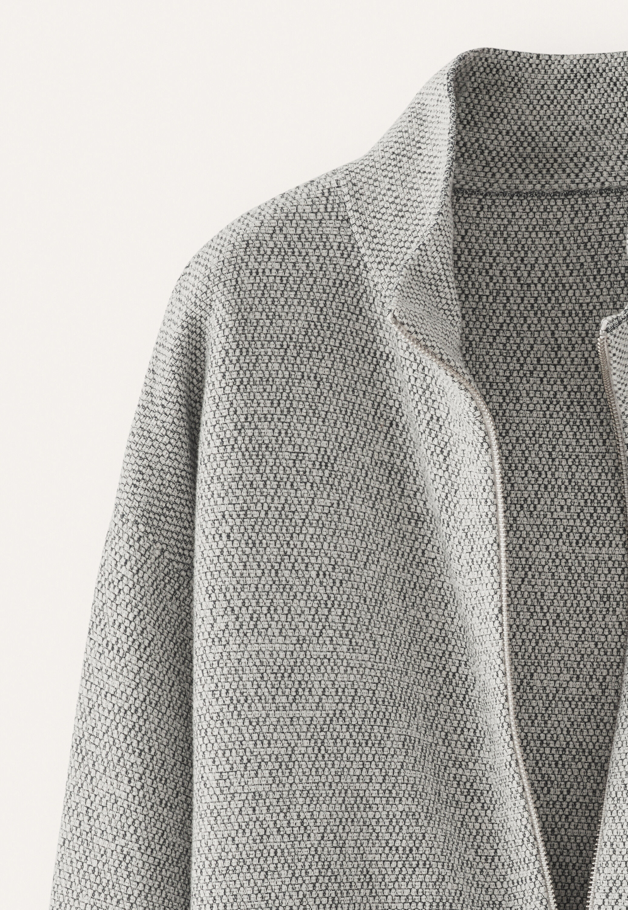 Rei&szlig;verschluss-Strickjacke