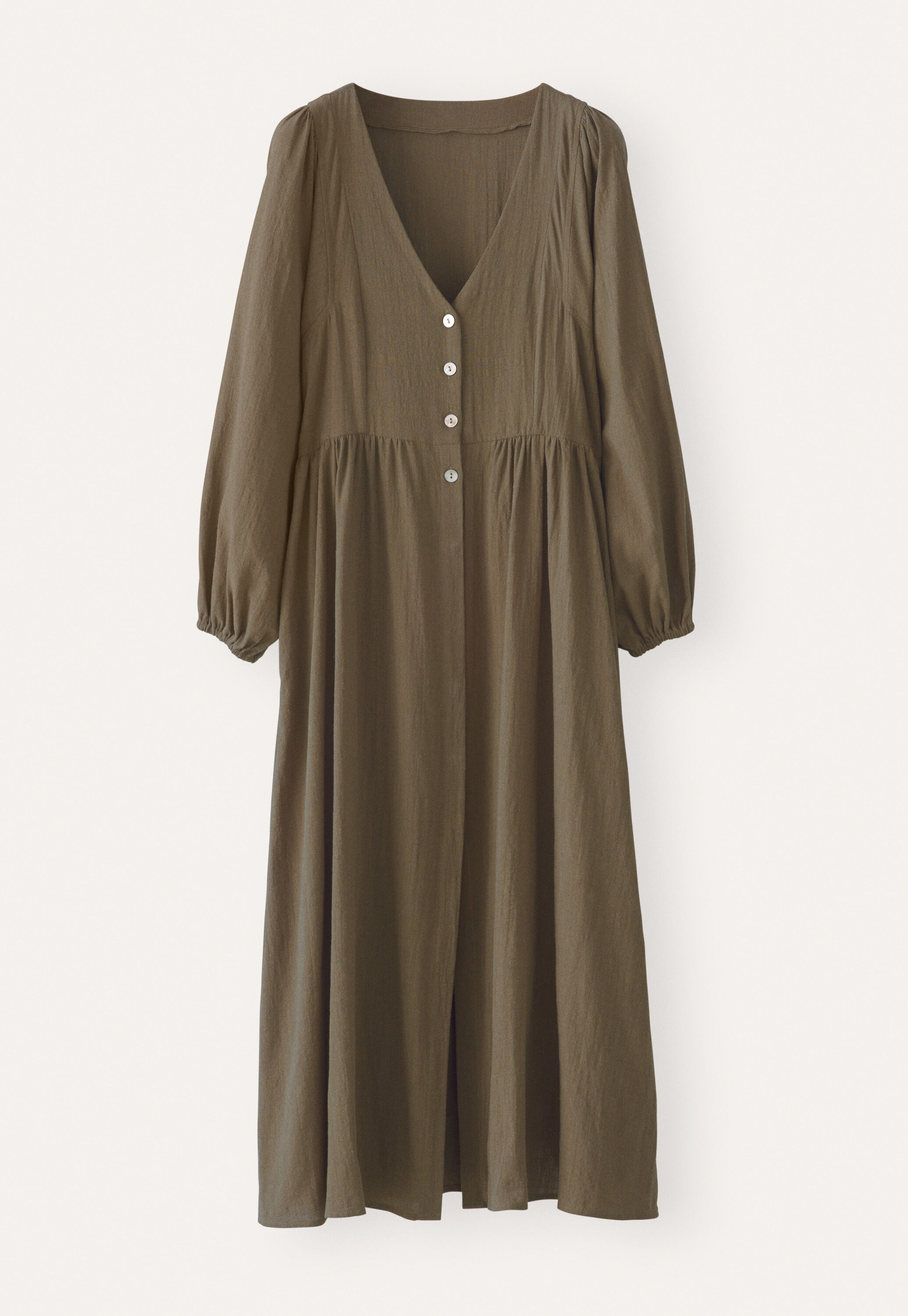 Kleid mit gerafften &Auml;rmeln