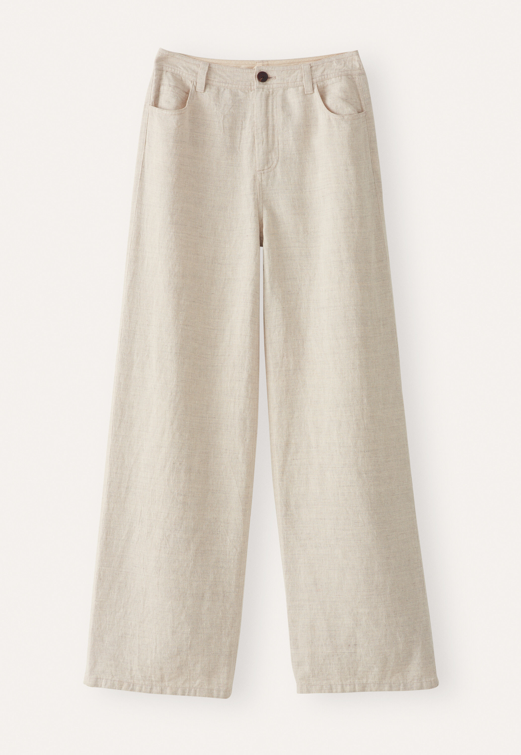 Weite Hose mit geradem Bein