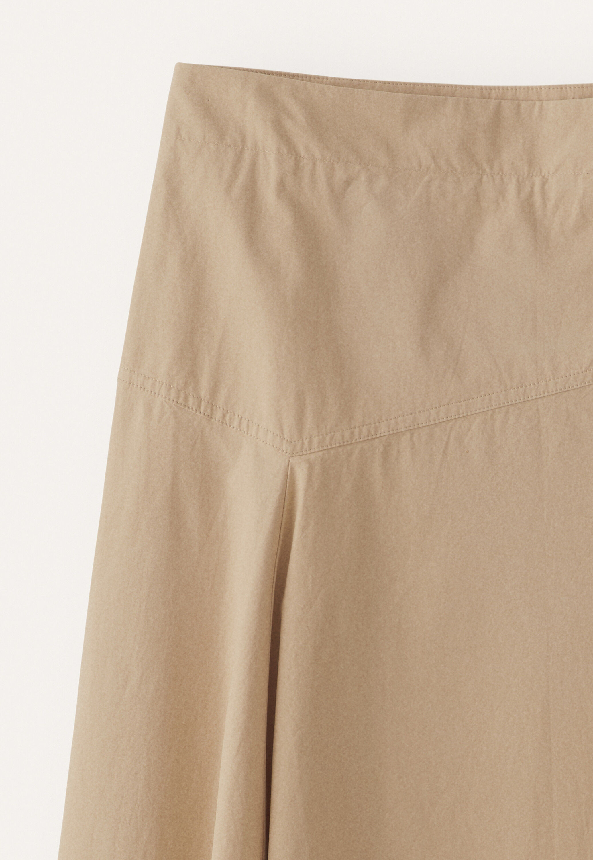 Asymmetrischer A-Linien-Rock, Warmes Steinbeige, large