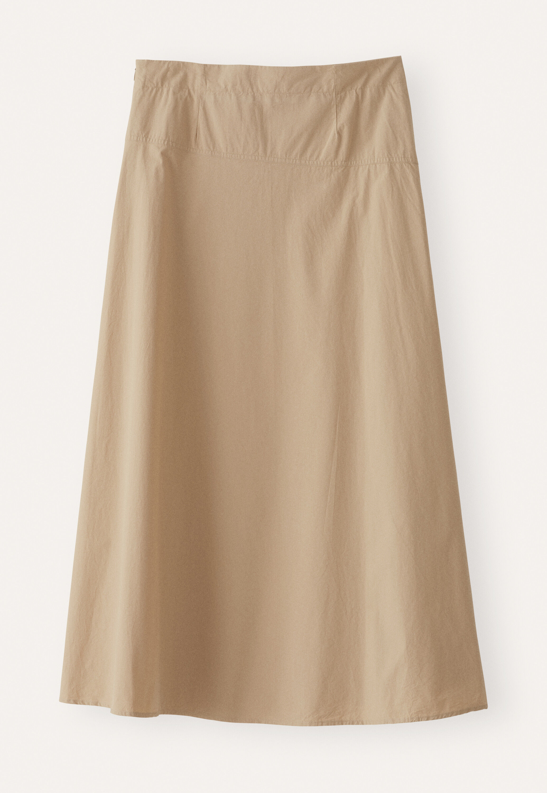 Asymmetrischer A-Linien-Rock, Warmes Steinbeige, large