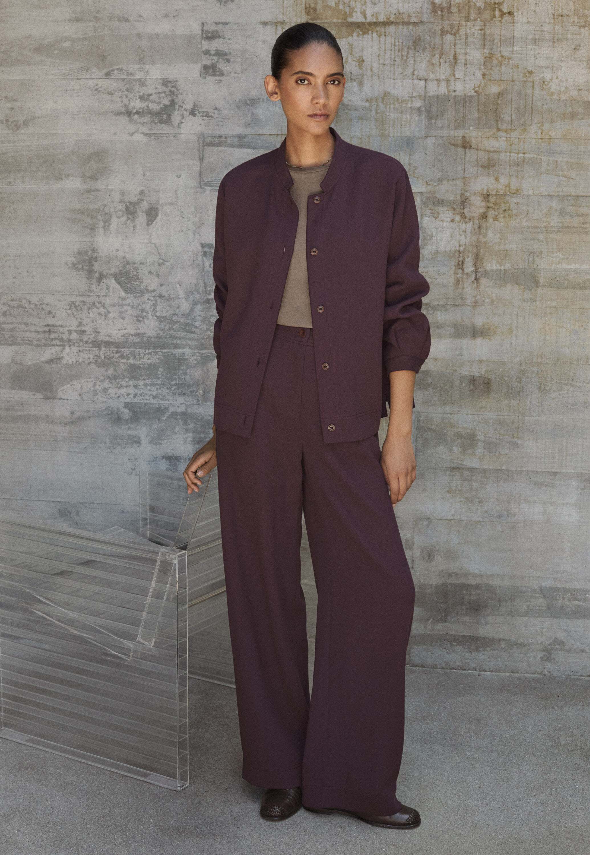 Elegante Hose mit weitem Bein