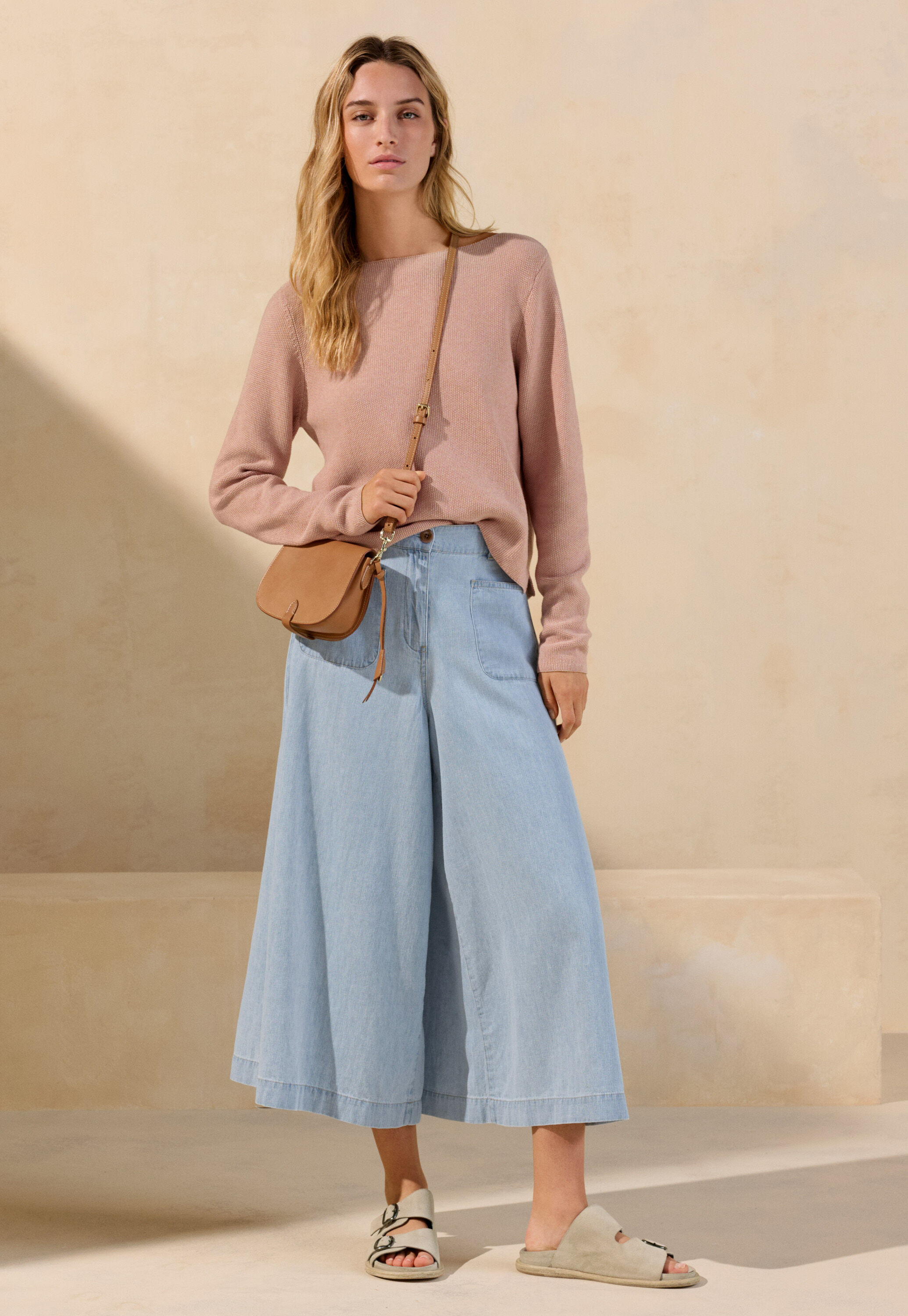 Indigo-gef&auml;rbte Culotte
