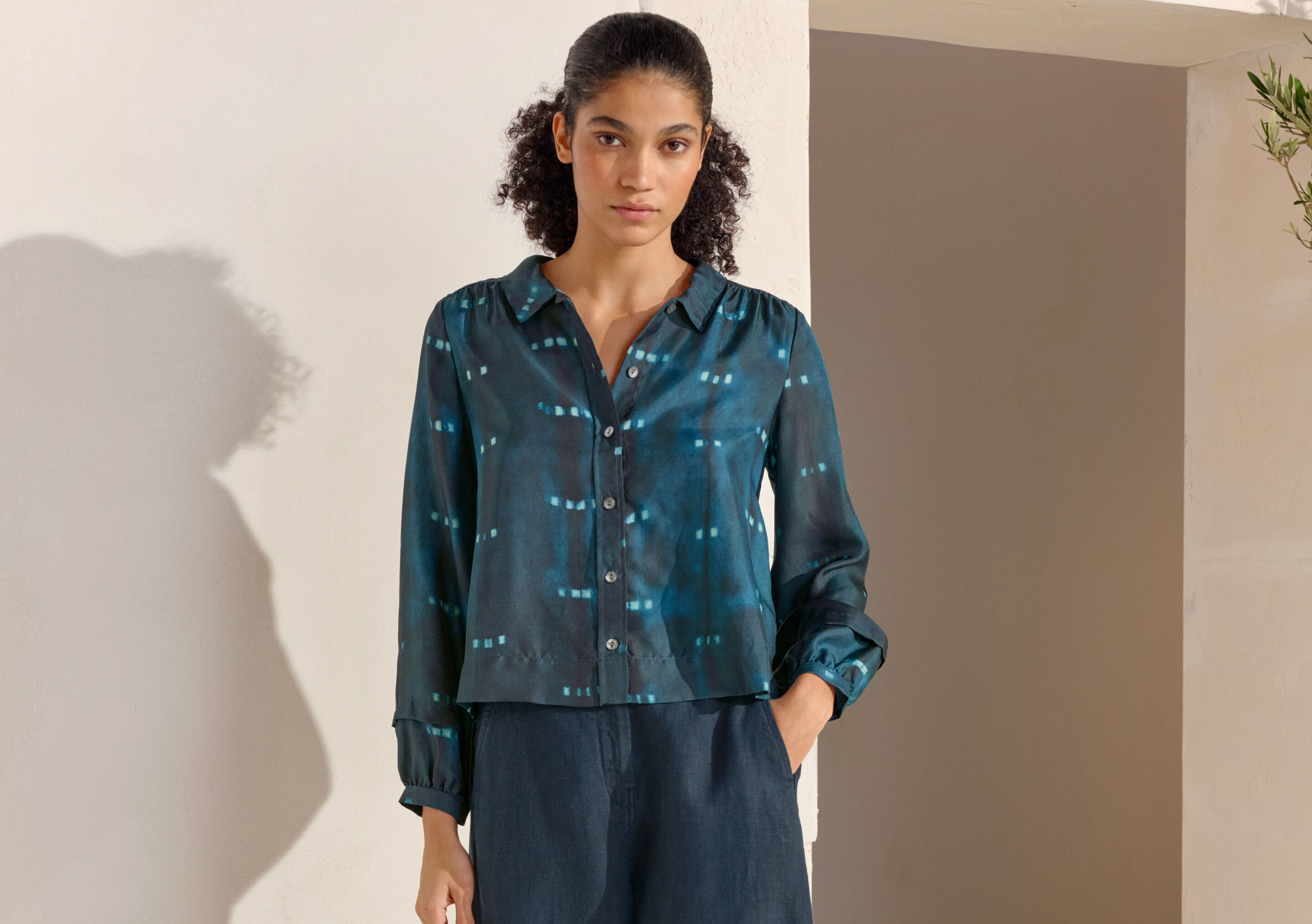 Bedruckte Bluse