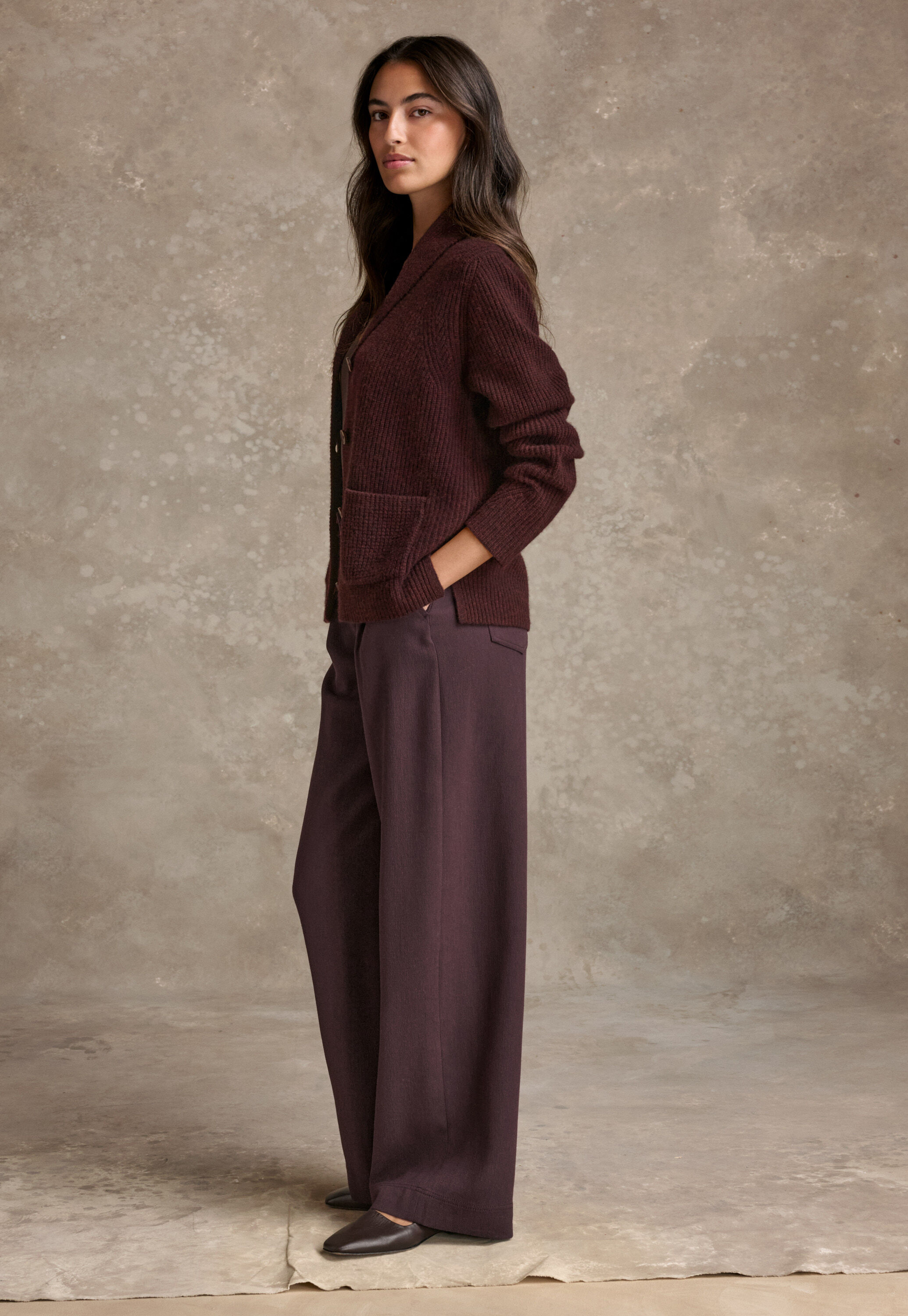 Elegante Hose mit weitem Bein