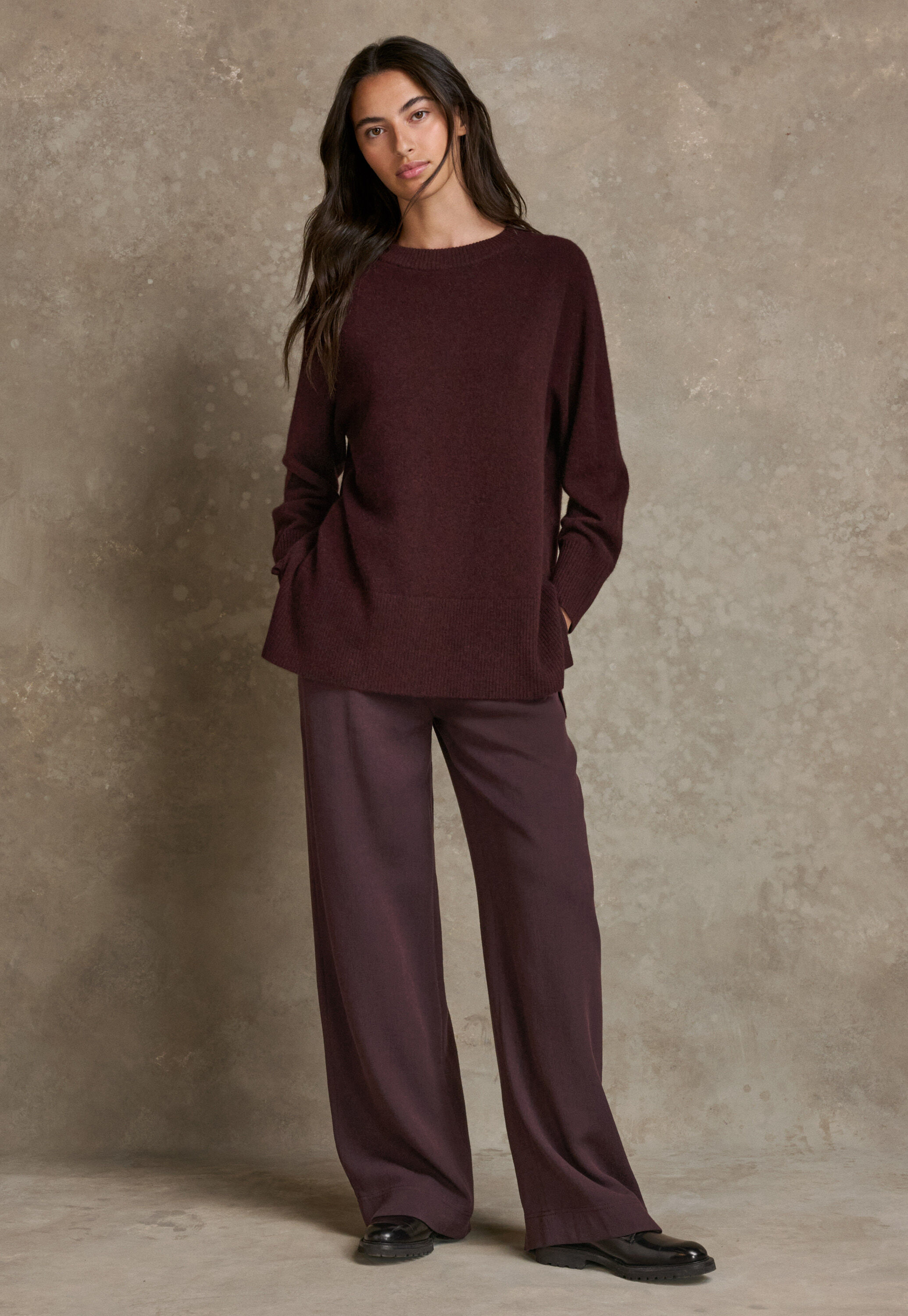 Elegante Hose mit weitem Bein