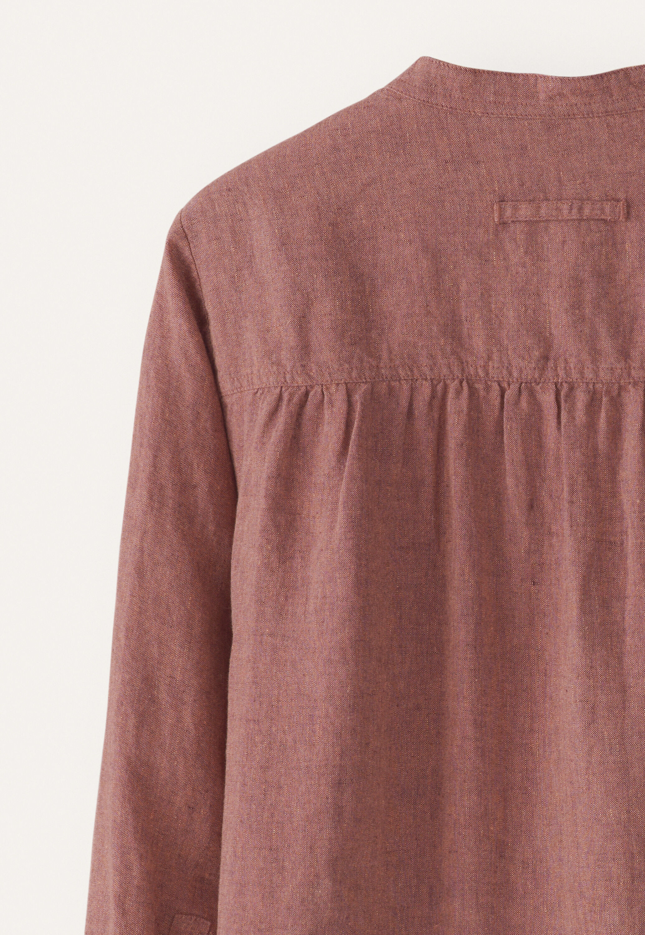 Lange Bluse mit geschwungenem Saum