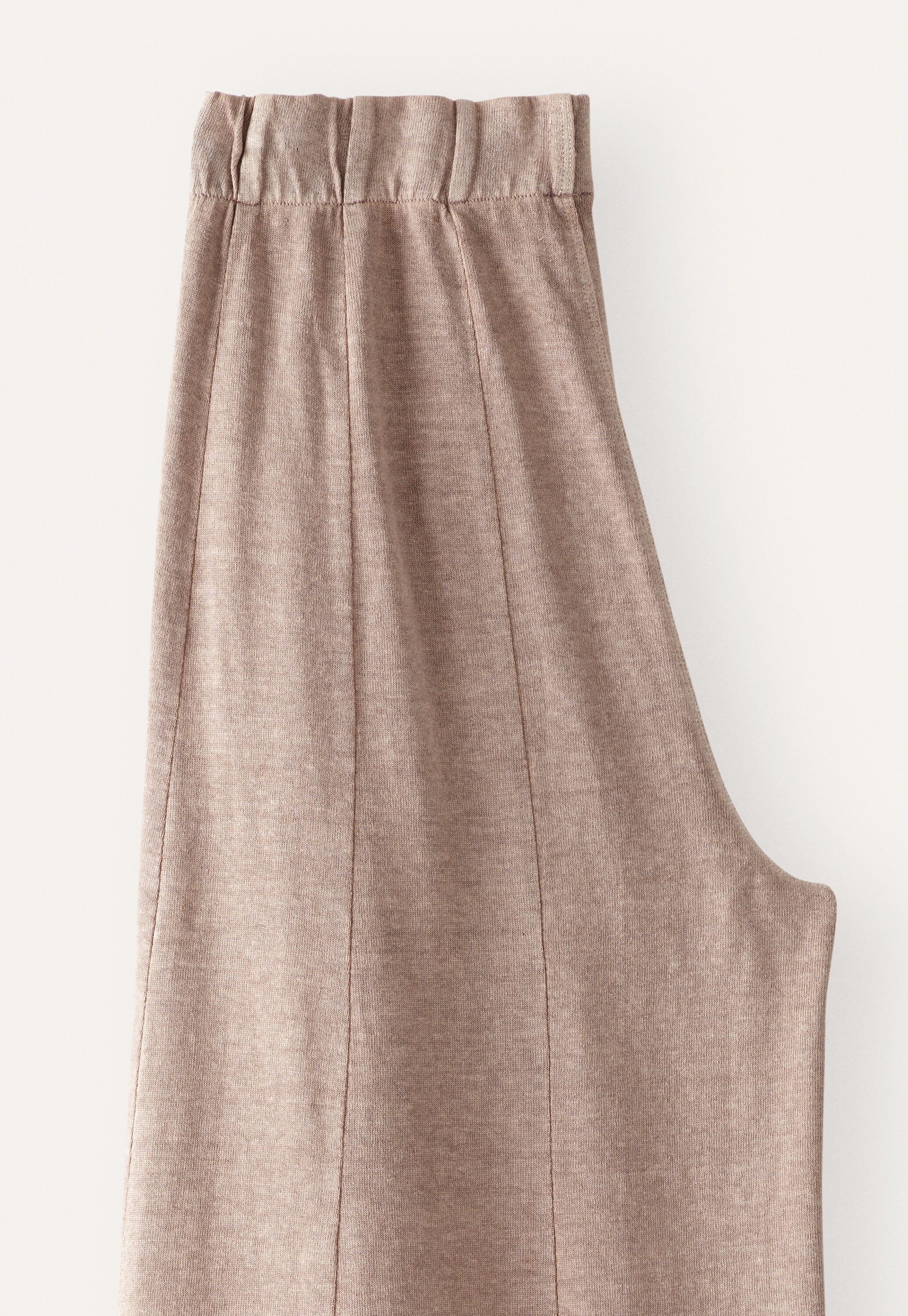 Weitbeinige Jersey-Hose