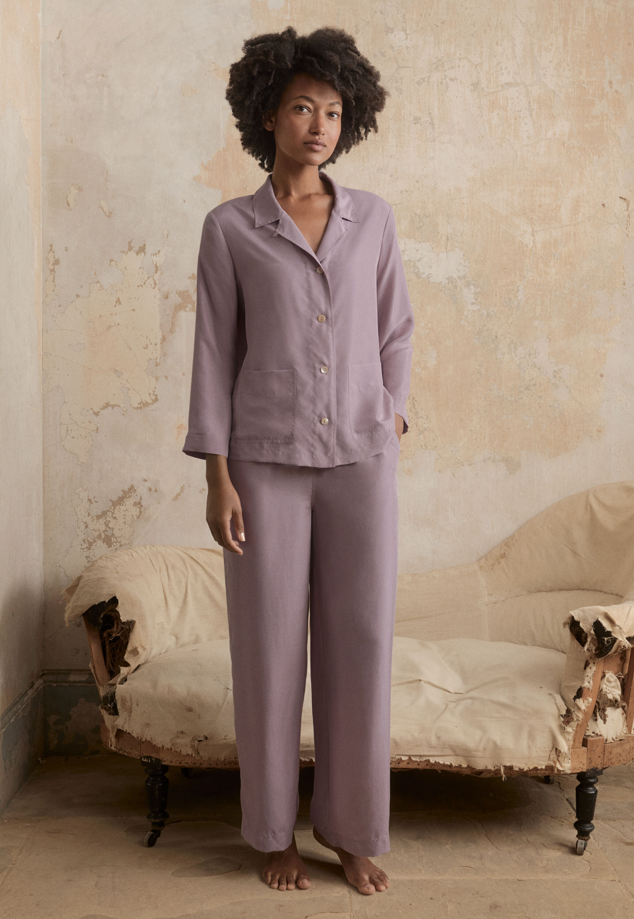 Pyjama aus Seide