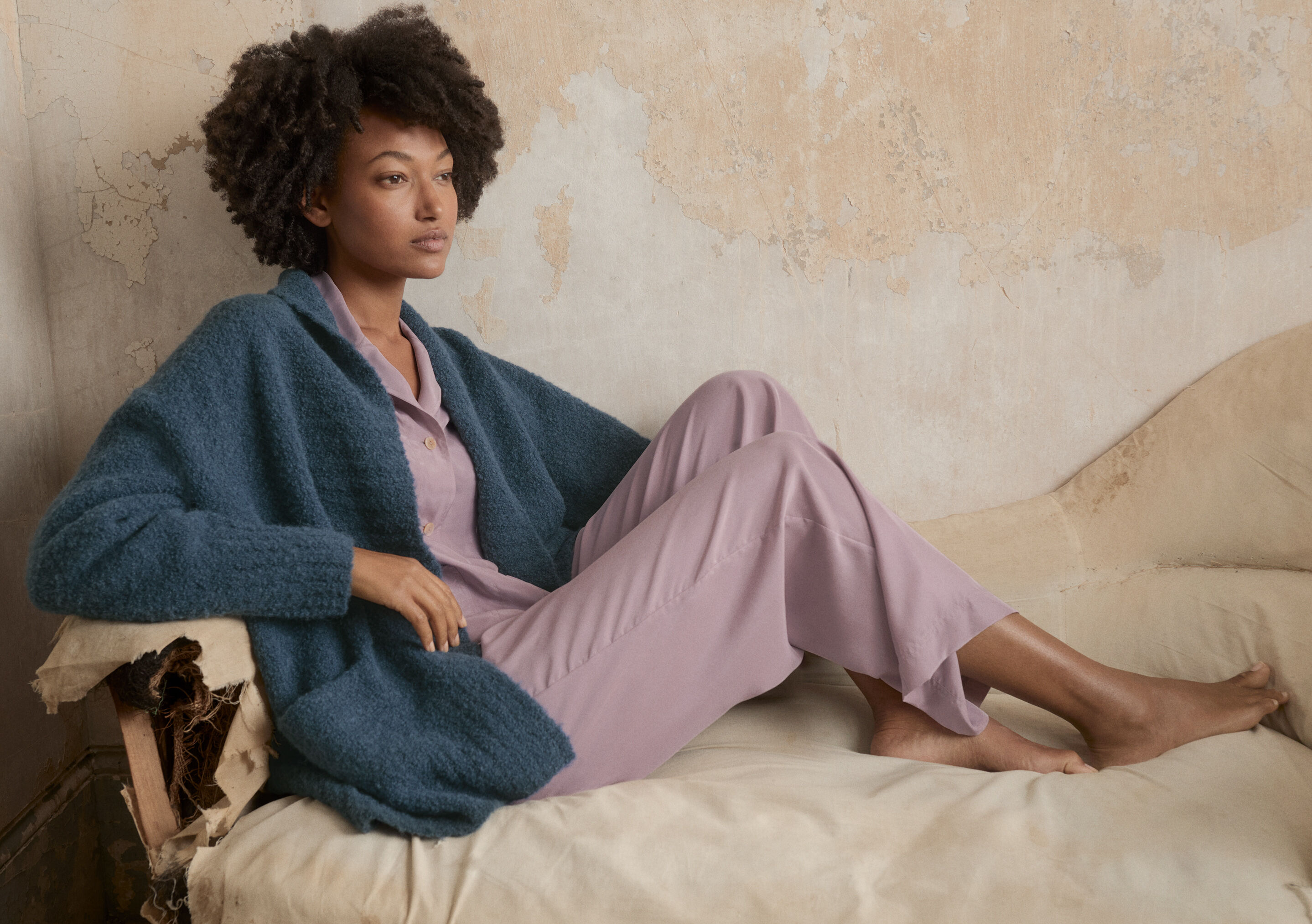 Pyjama aus Seide
